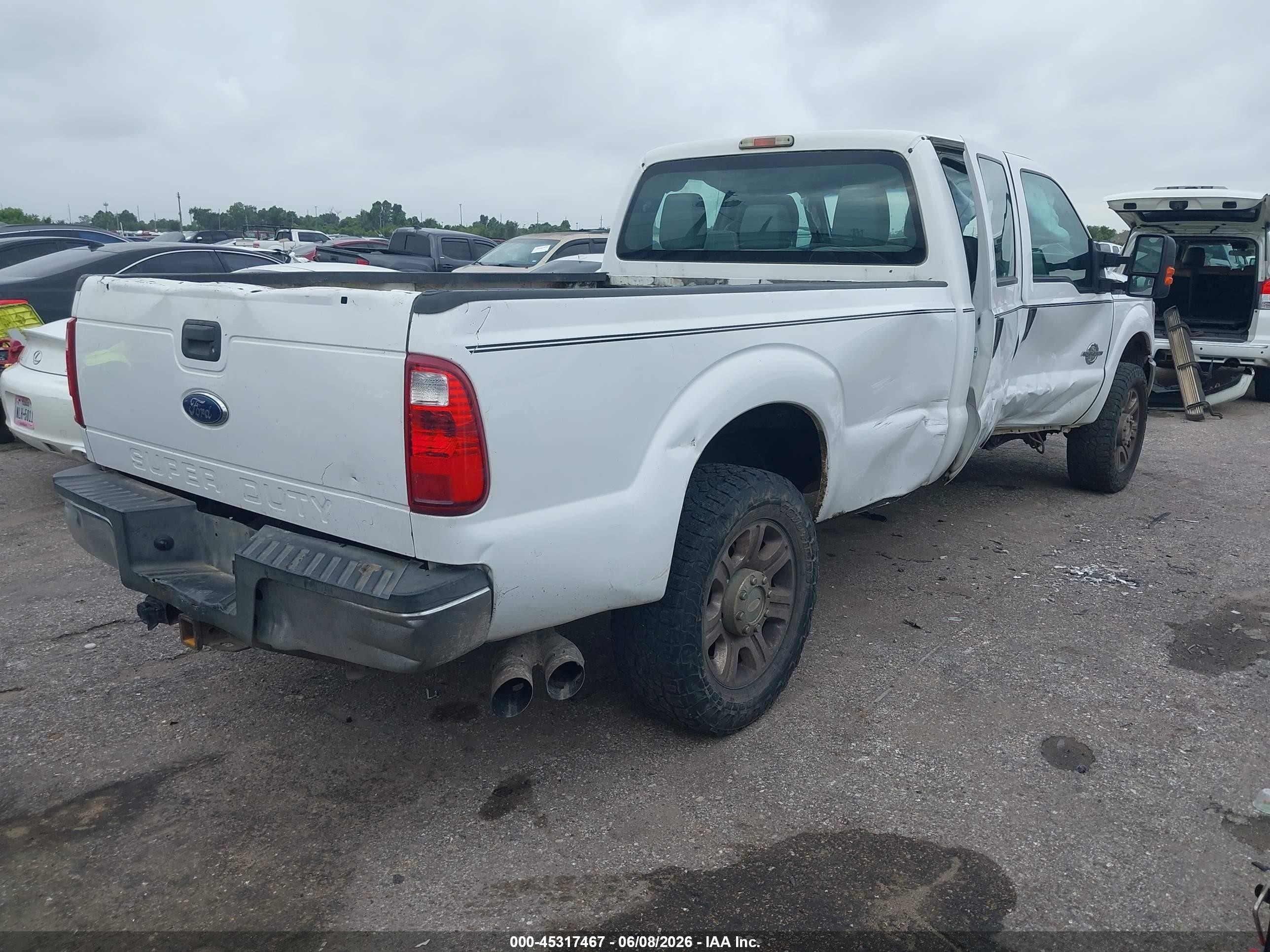 2015 Ford F-250 Xl White vin: 1FT7W2BT5FEB92138