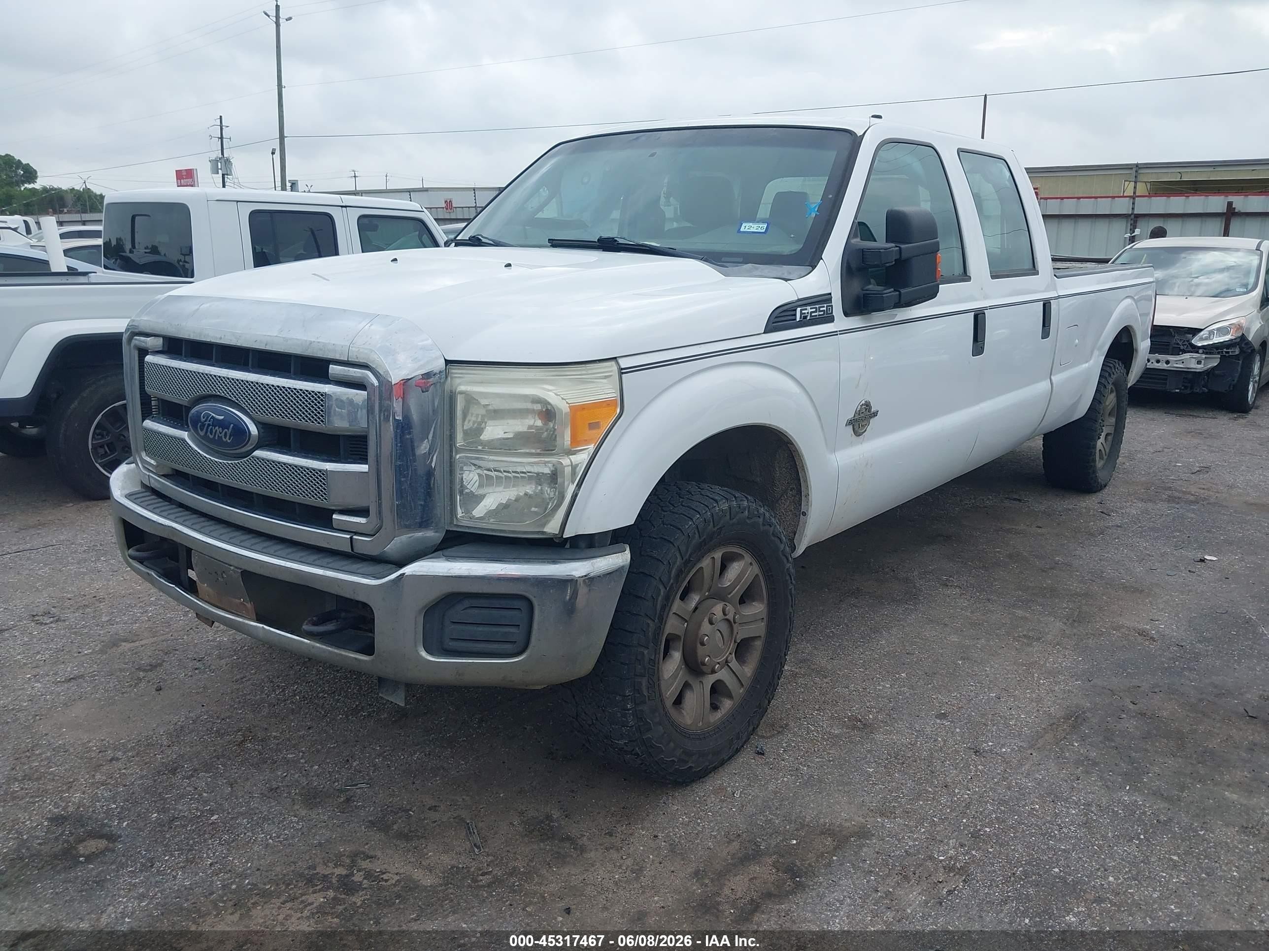 2015 Ford F-250 Xl White vin: 1FT7W2BT5FEB92138