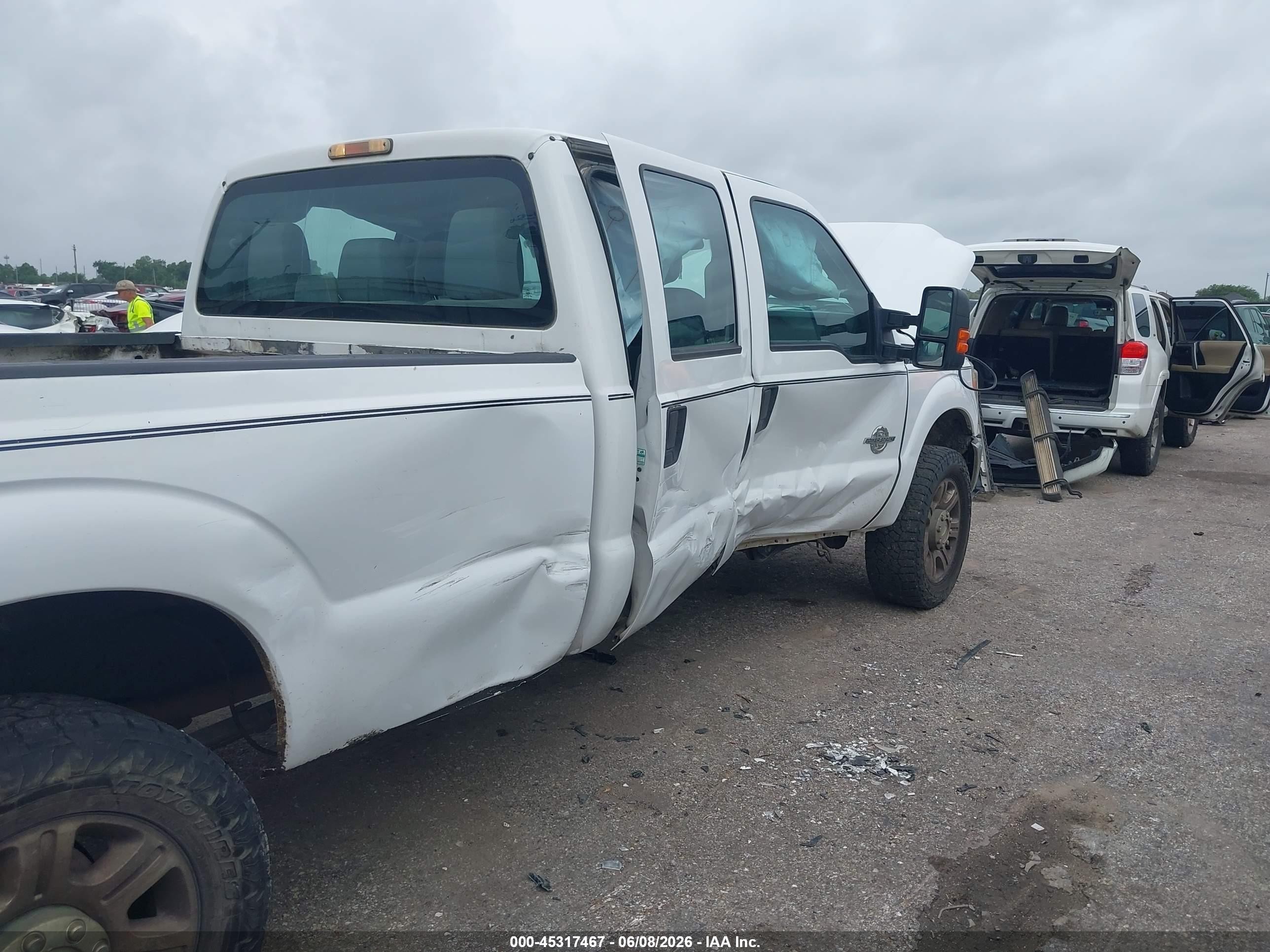 2015 Ford F-250 Xl White vin: 1FT7W2BT5FEB92138