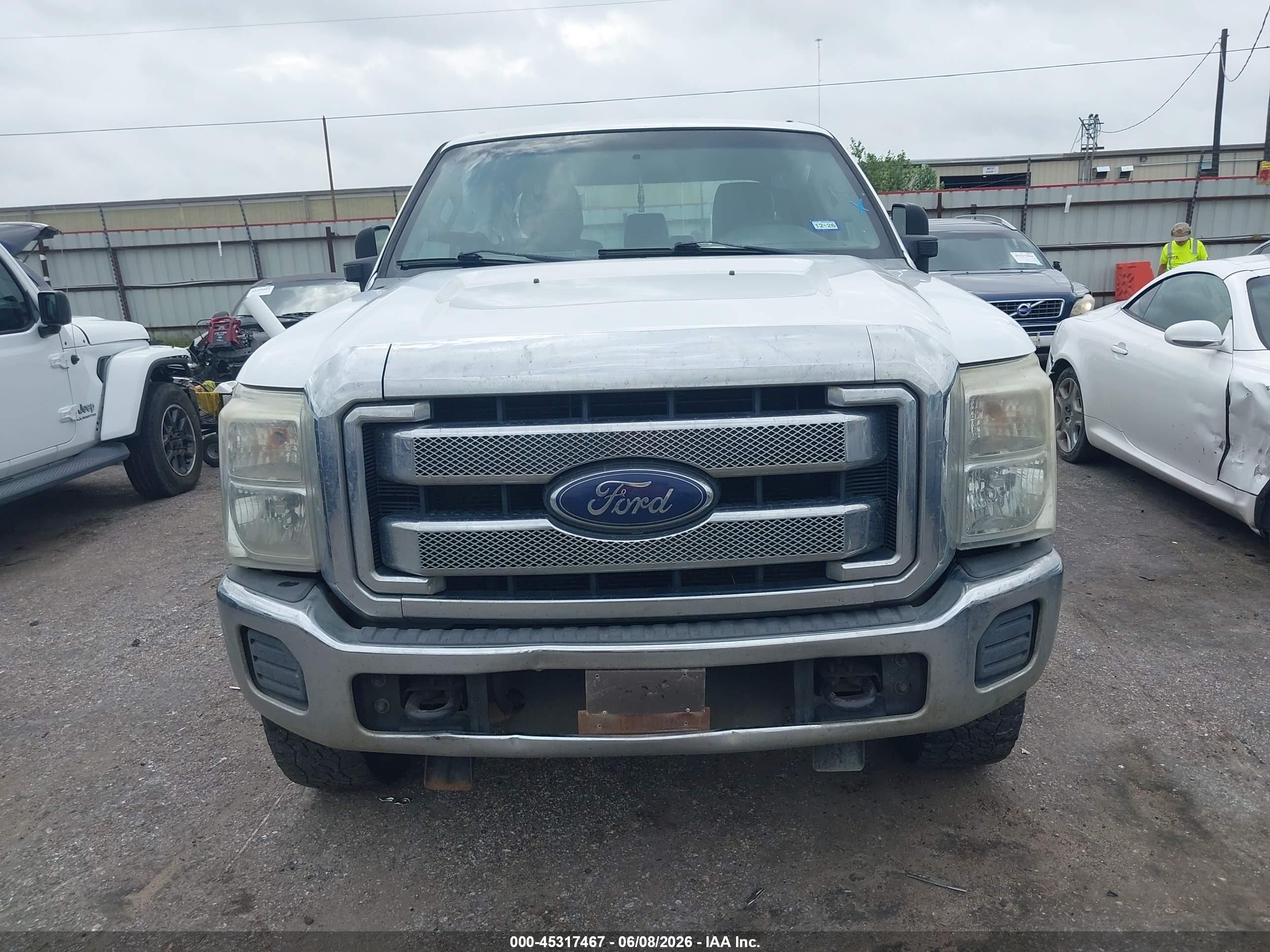 2015 Ford F-250 Xl White vin: 1FT7W2BT5FEB92138