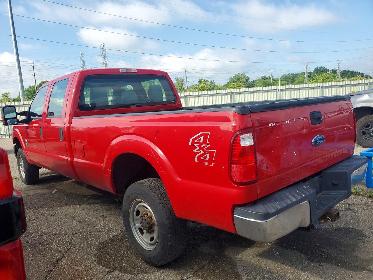2015 Ford F250 Super Duty Red vin: 1FT7W2BT5FEC64066