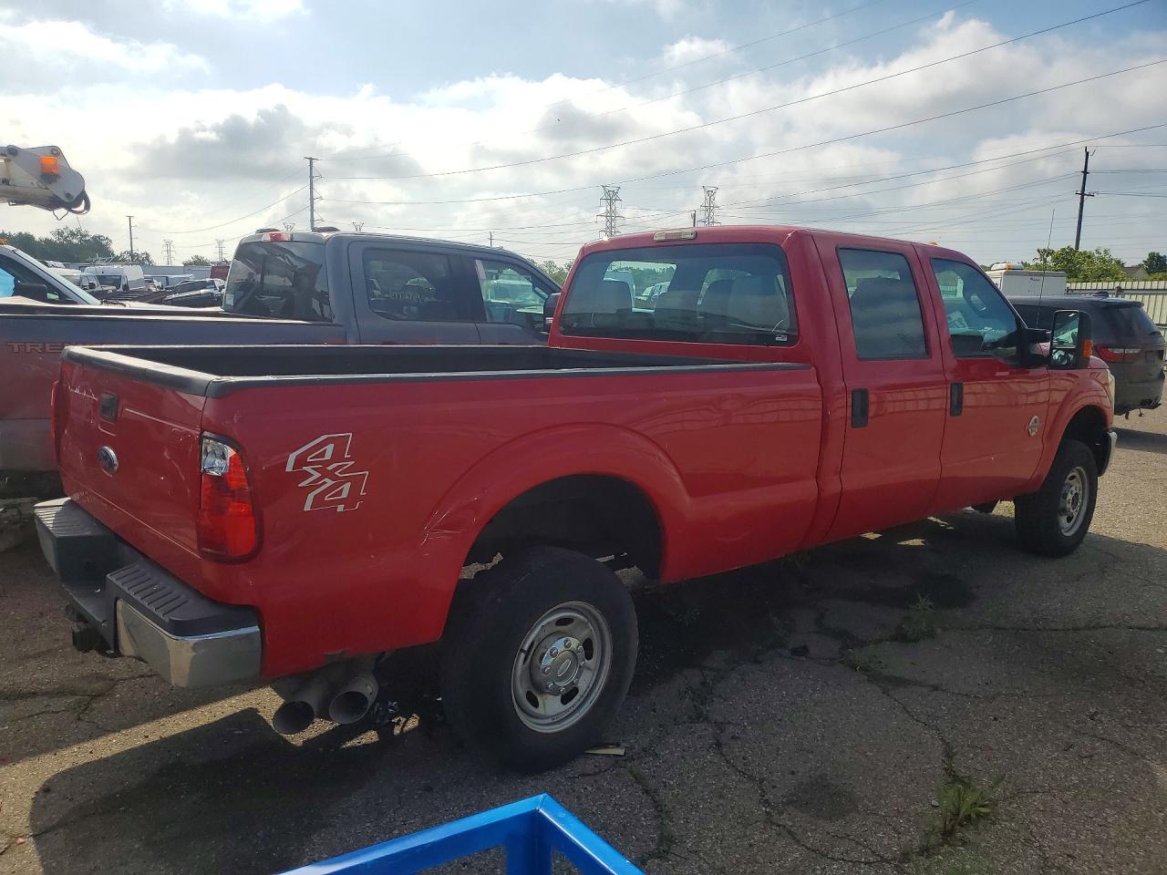2015 Ford F250 Super Duty Red vin: 1FT7W2BT5FEC64066