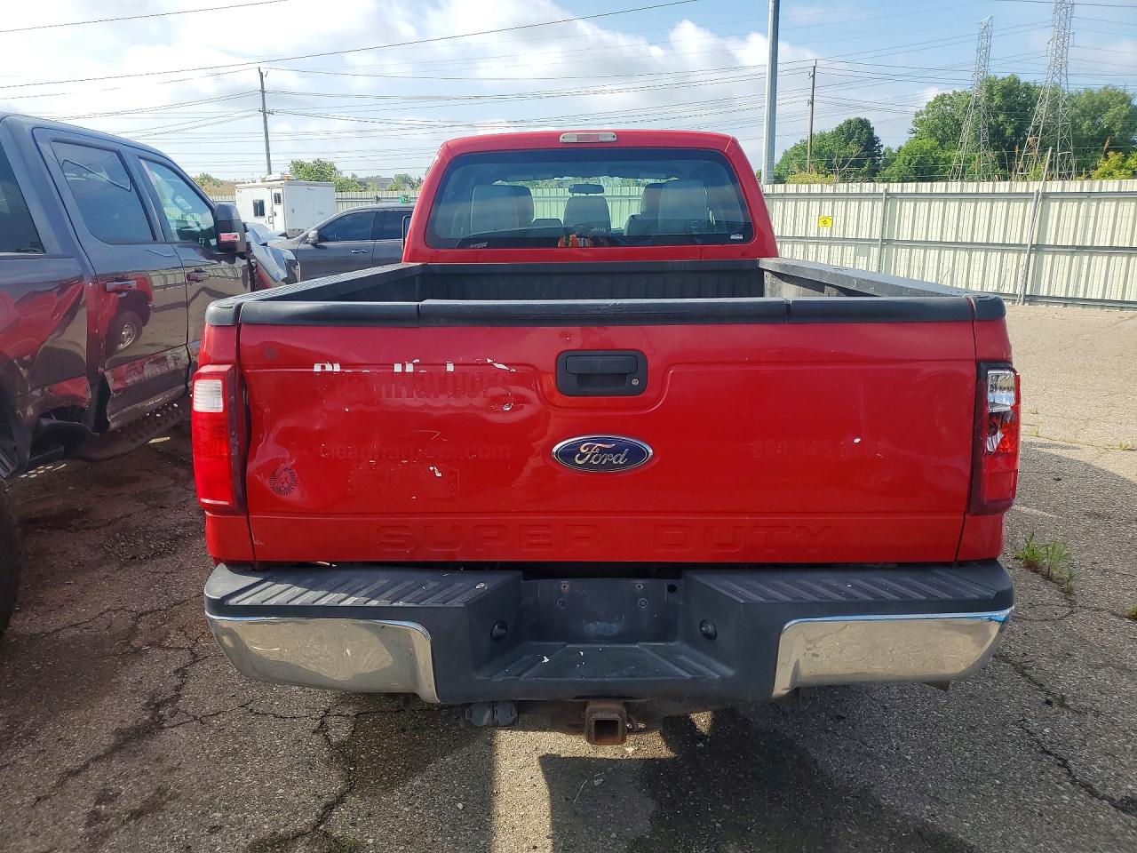 2015 Ford F250 Super Duty Red vin: 1FT7W2BT5FEC64066