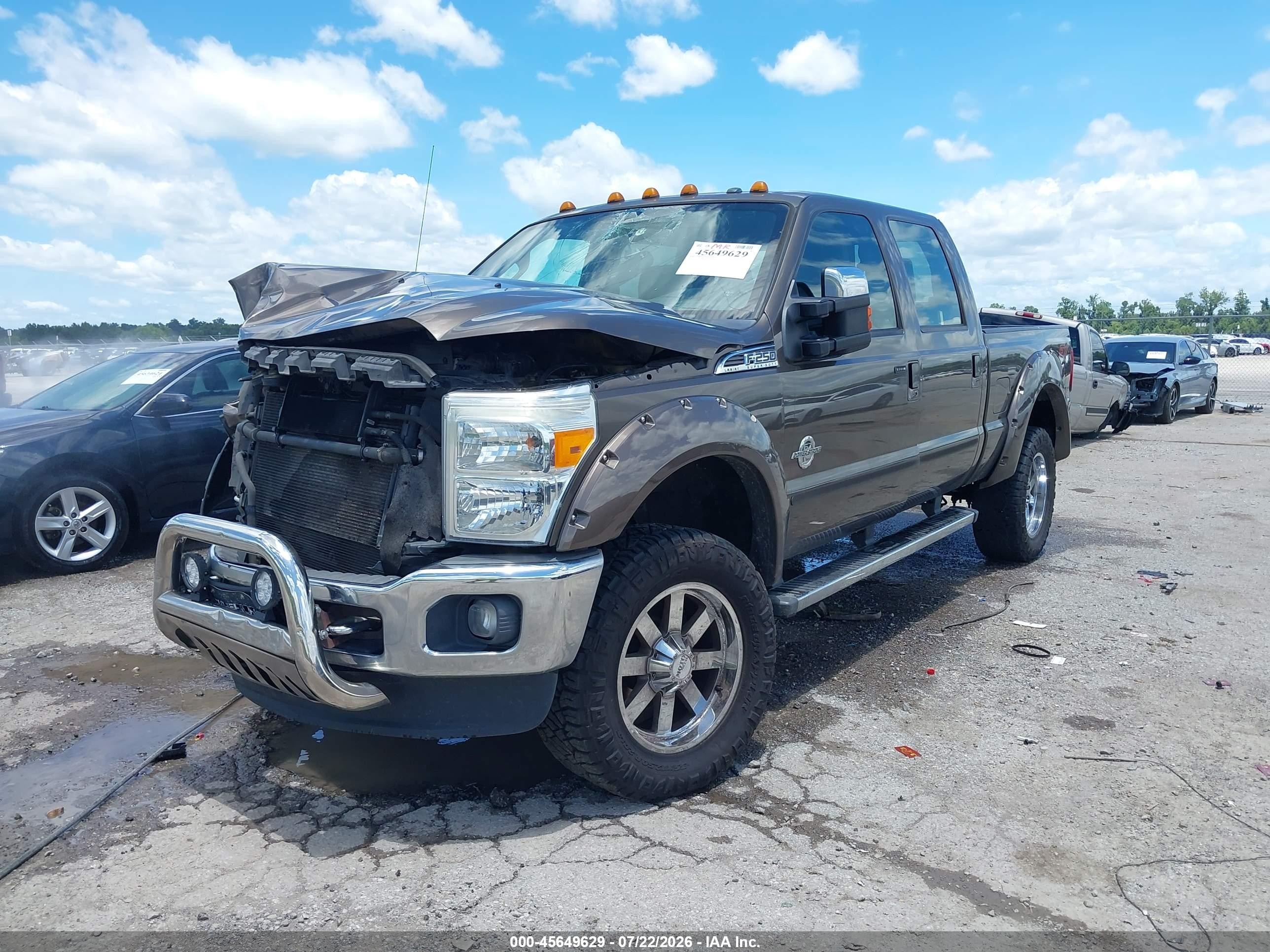 2015 Ford F-250 Lariat Brown vin: 1FT7W2BT5FED49554
