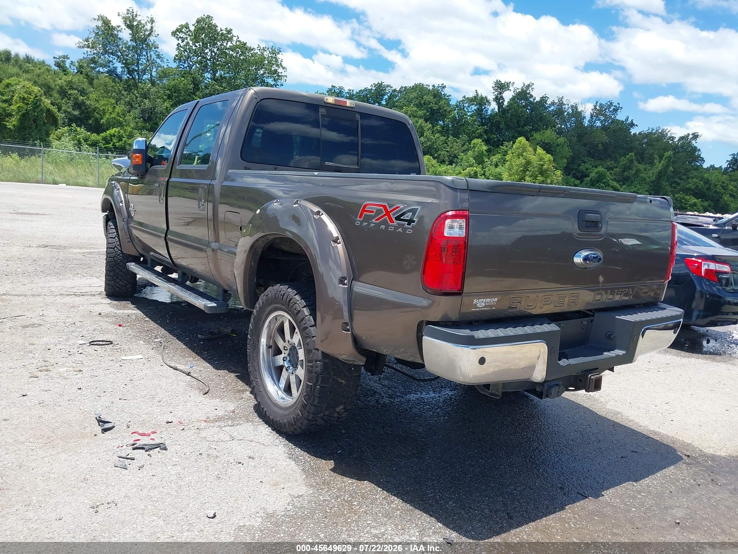 2015 Ford F-250 Lariat Brown vin: 1FT7W2BT5FED49554