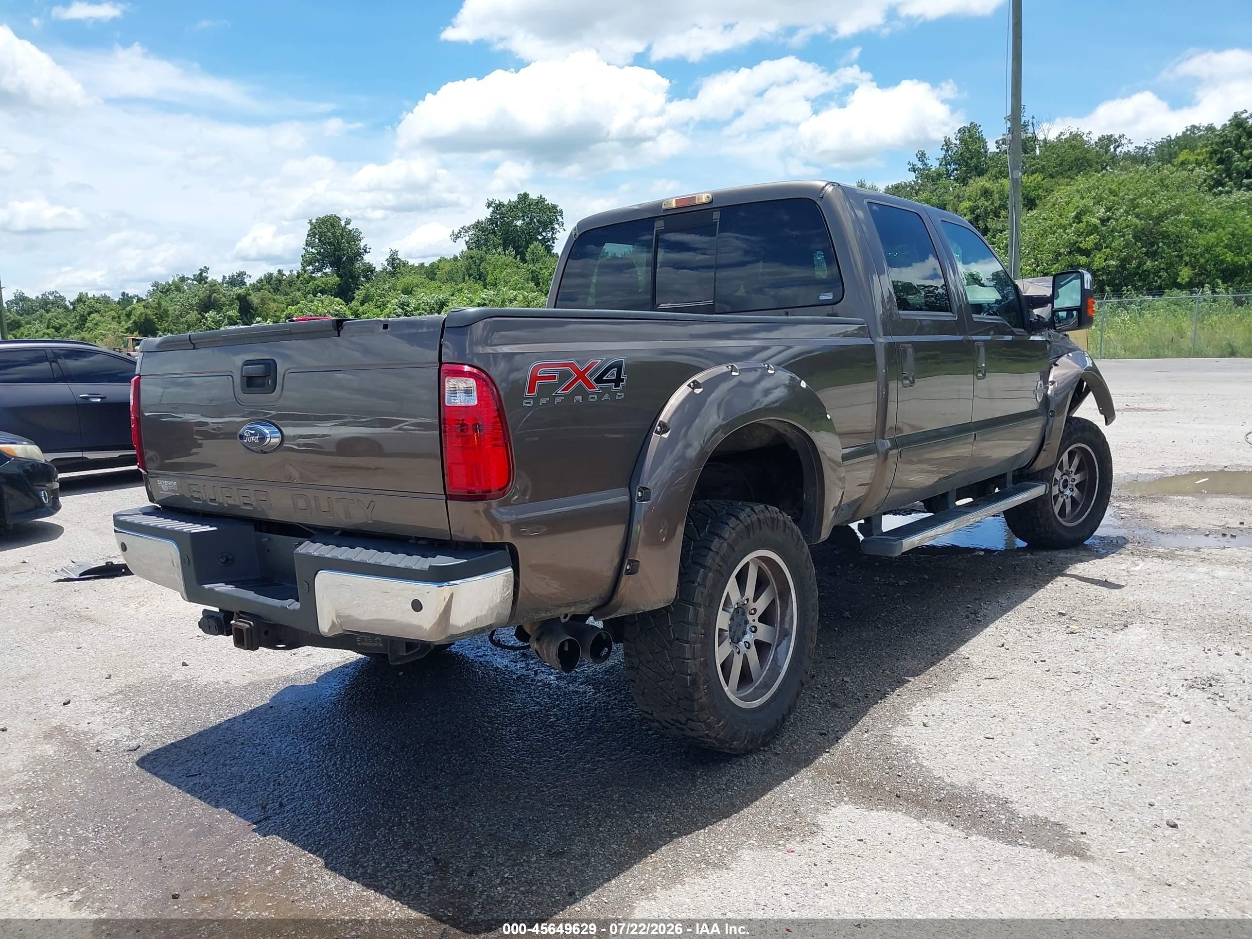 2015 Ford F-250 Lariat Brown vin: 1FT7W2BT5FED49554