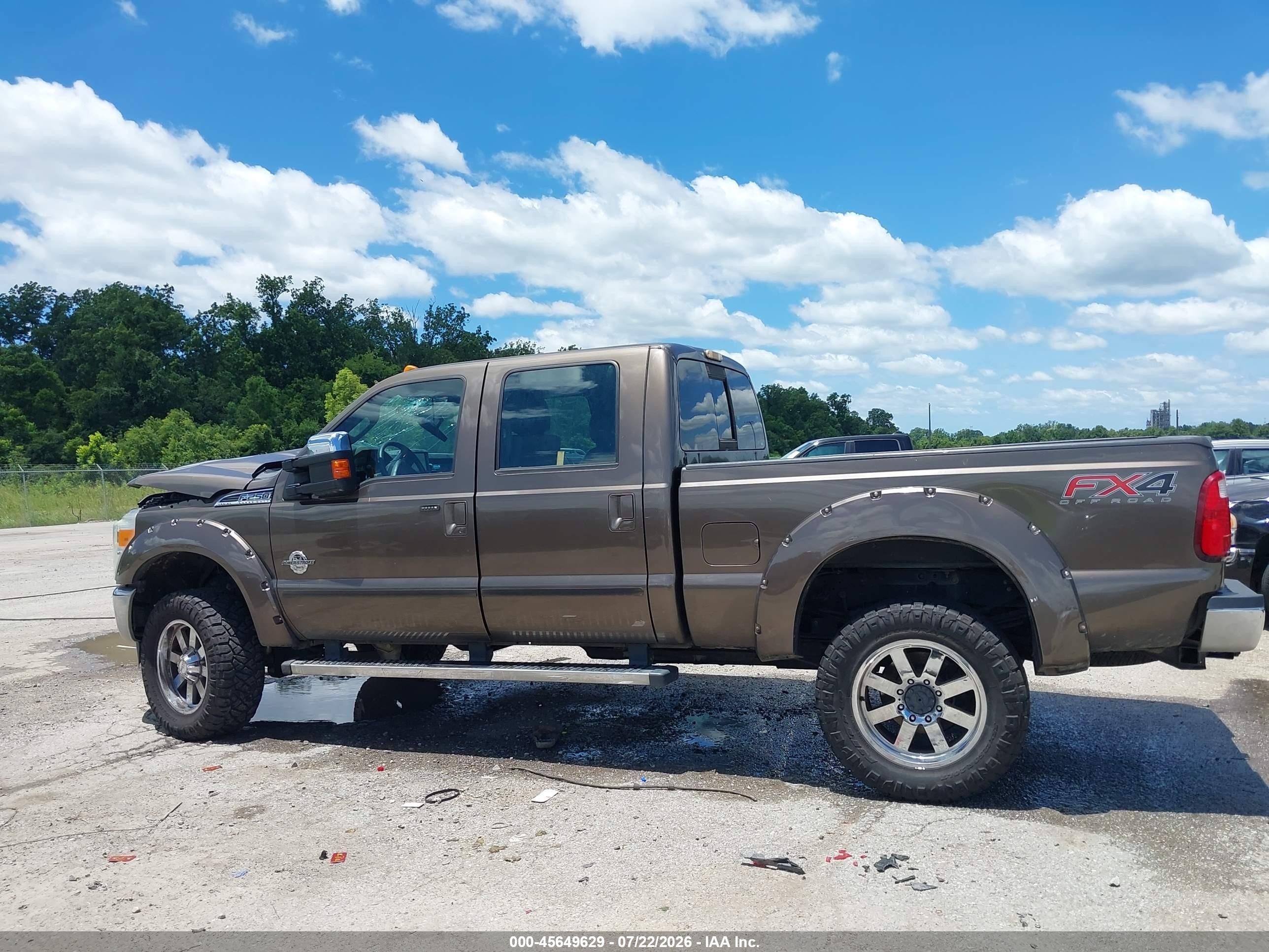 2015 Ford F-250 Lariat Brown vin: 1FT7W2BT5FED49554
