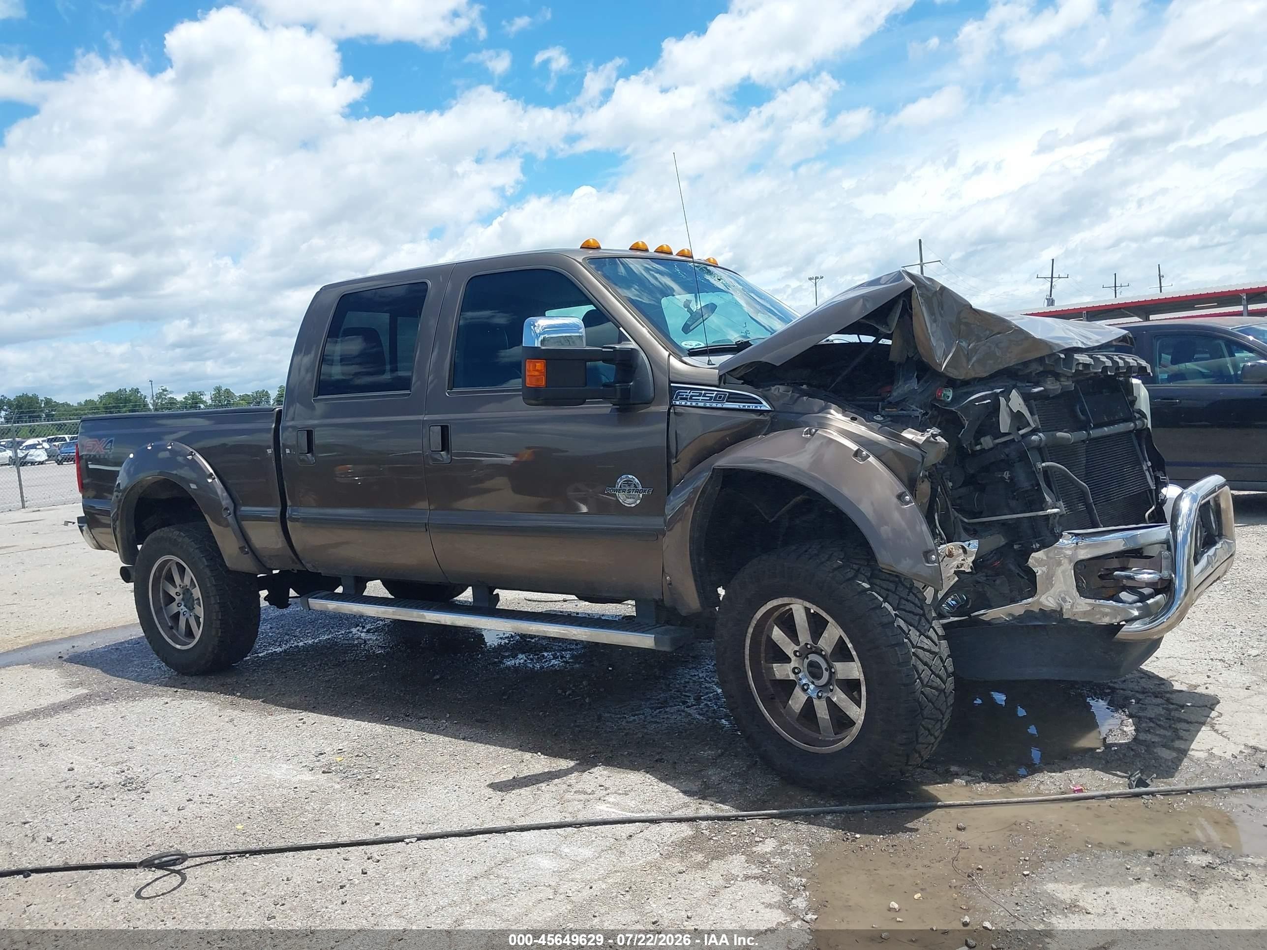 2015 Ford F-250 Lariat Brown vin: 1FT7W2BT5FED49554