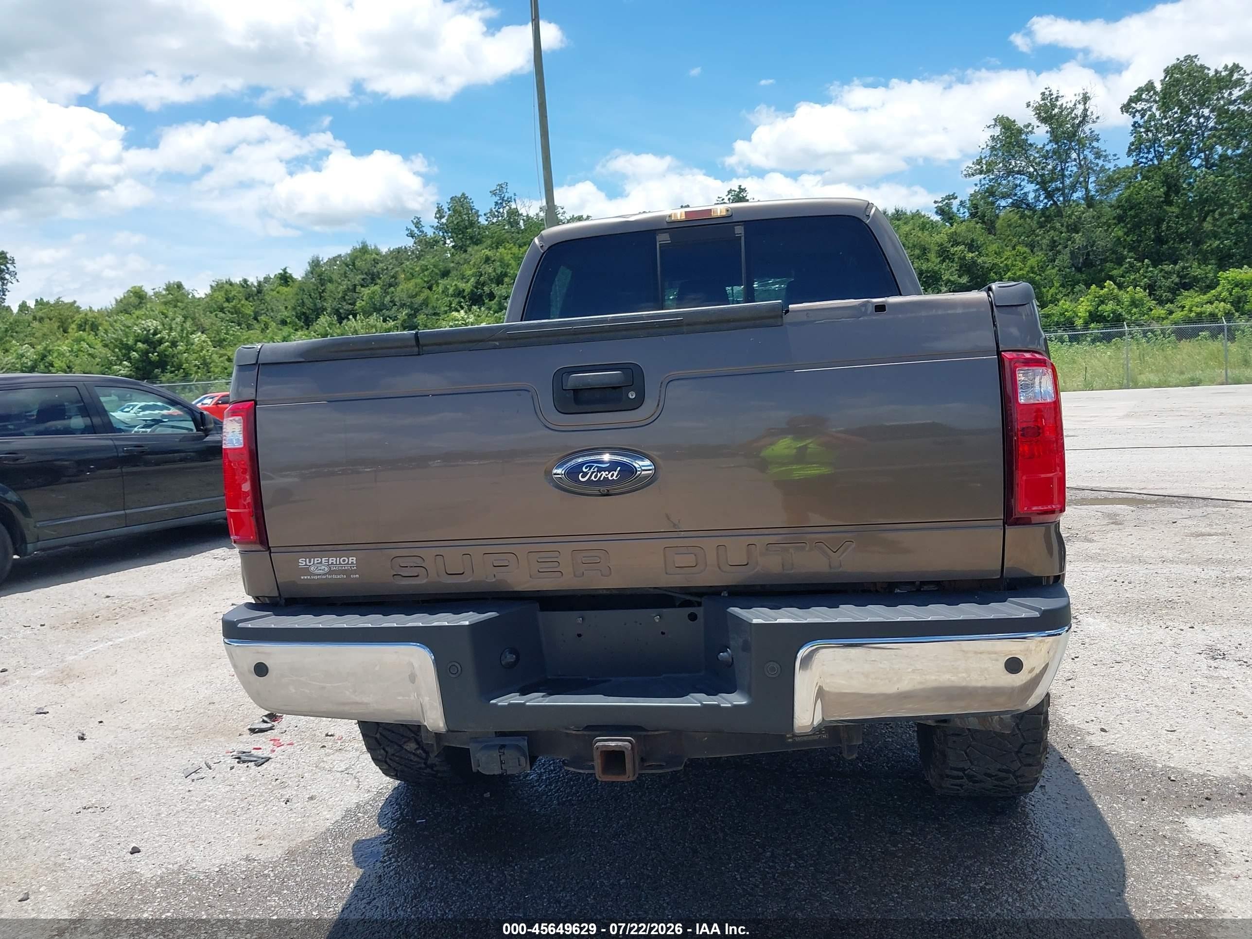 2015 Ford F-250 Lariat Brown vin: 1FT7W2BT5FED49554