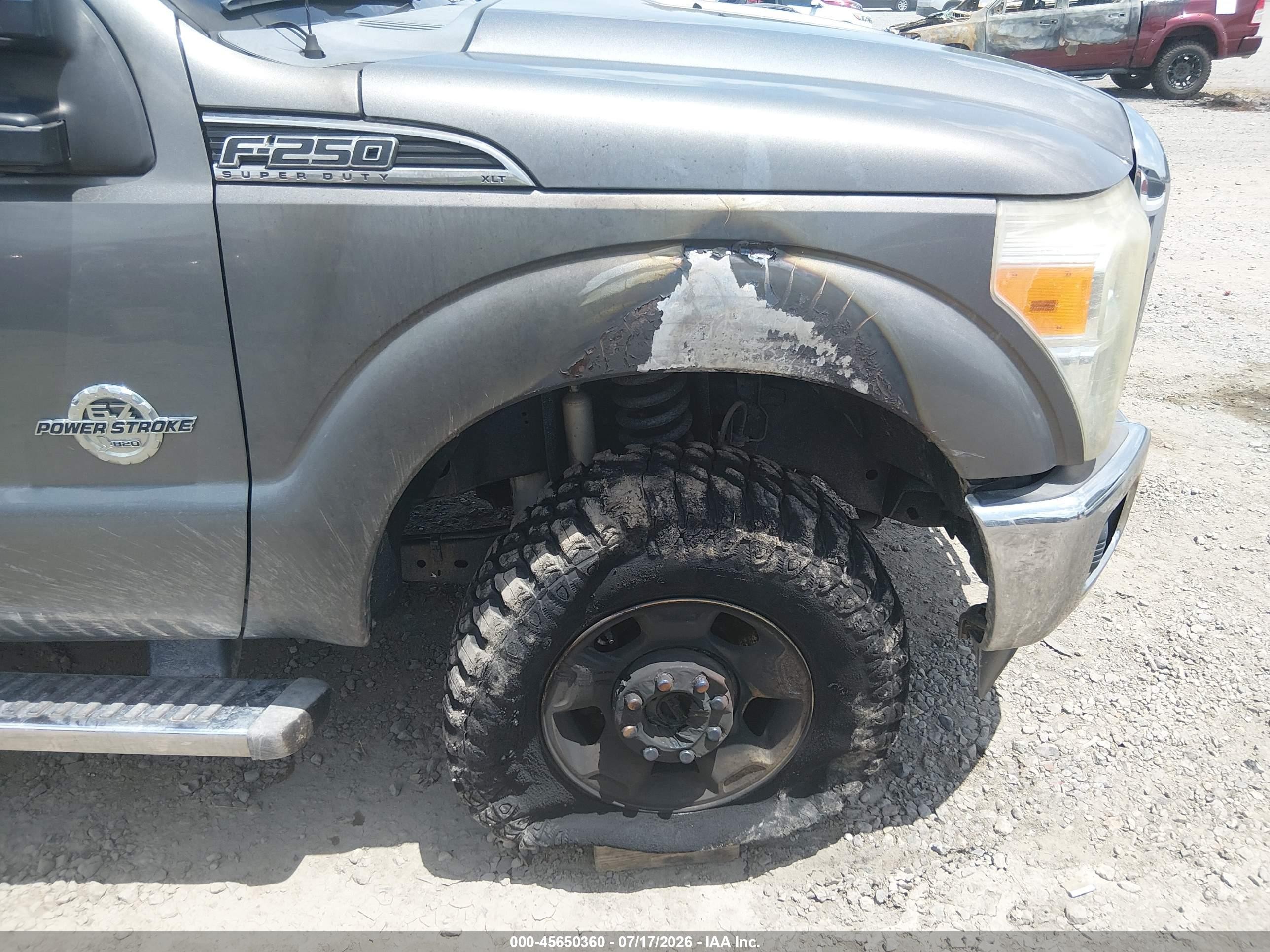 2011 Ford Super Duty F-250 Srw Xlt Серый vin: 1FT7W2BT6BEA22011
