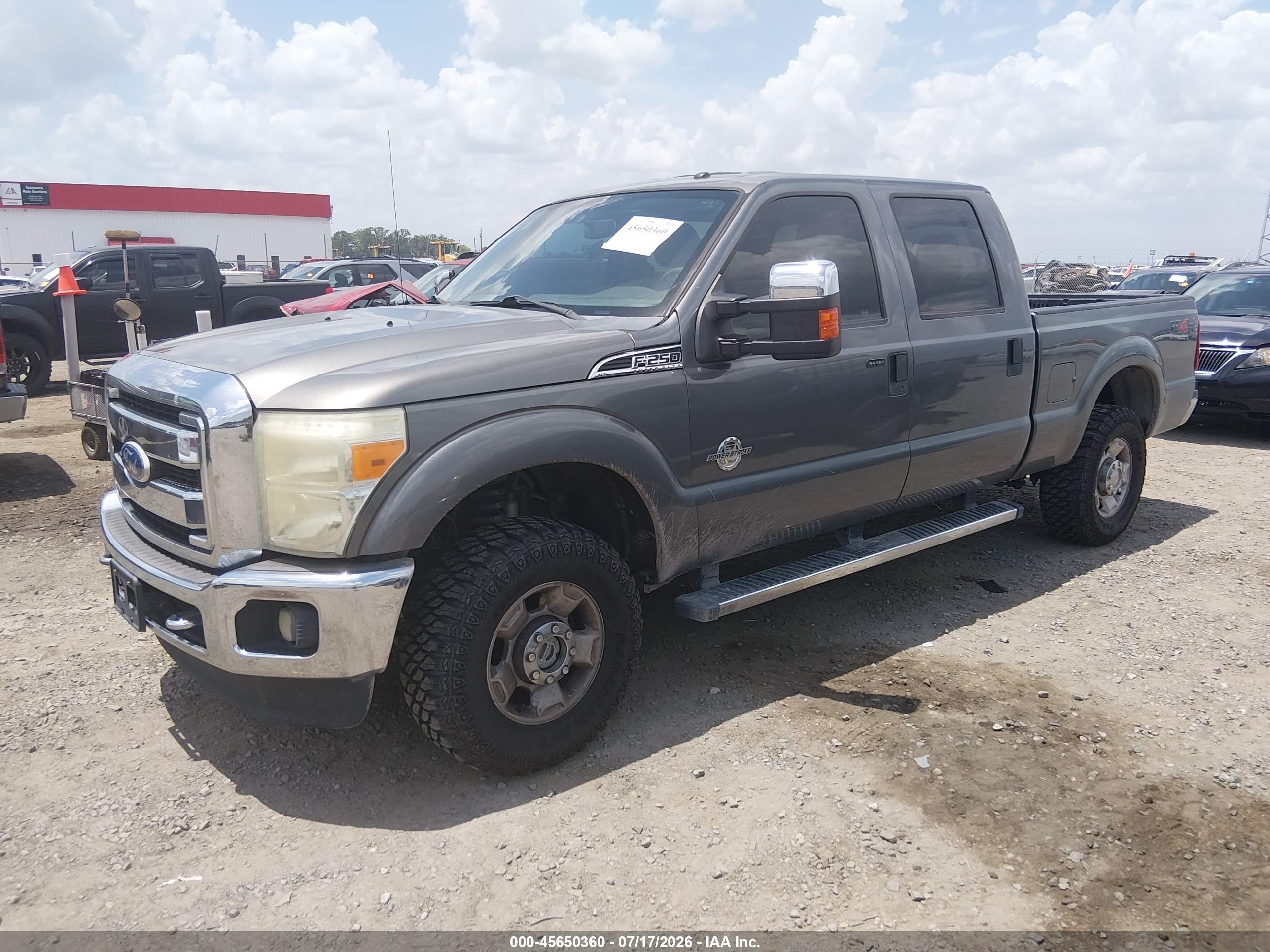 2011 Ford Super Duty F-250 Srw Xlt Серый vin: 1FT7W2BT6BEA22011