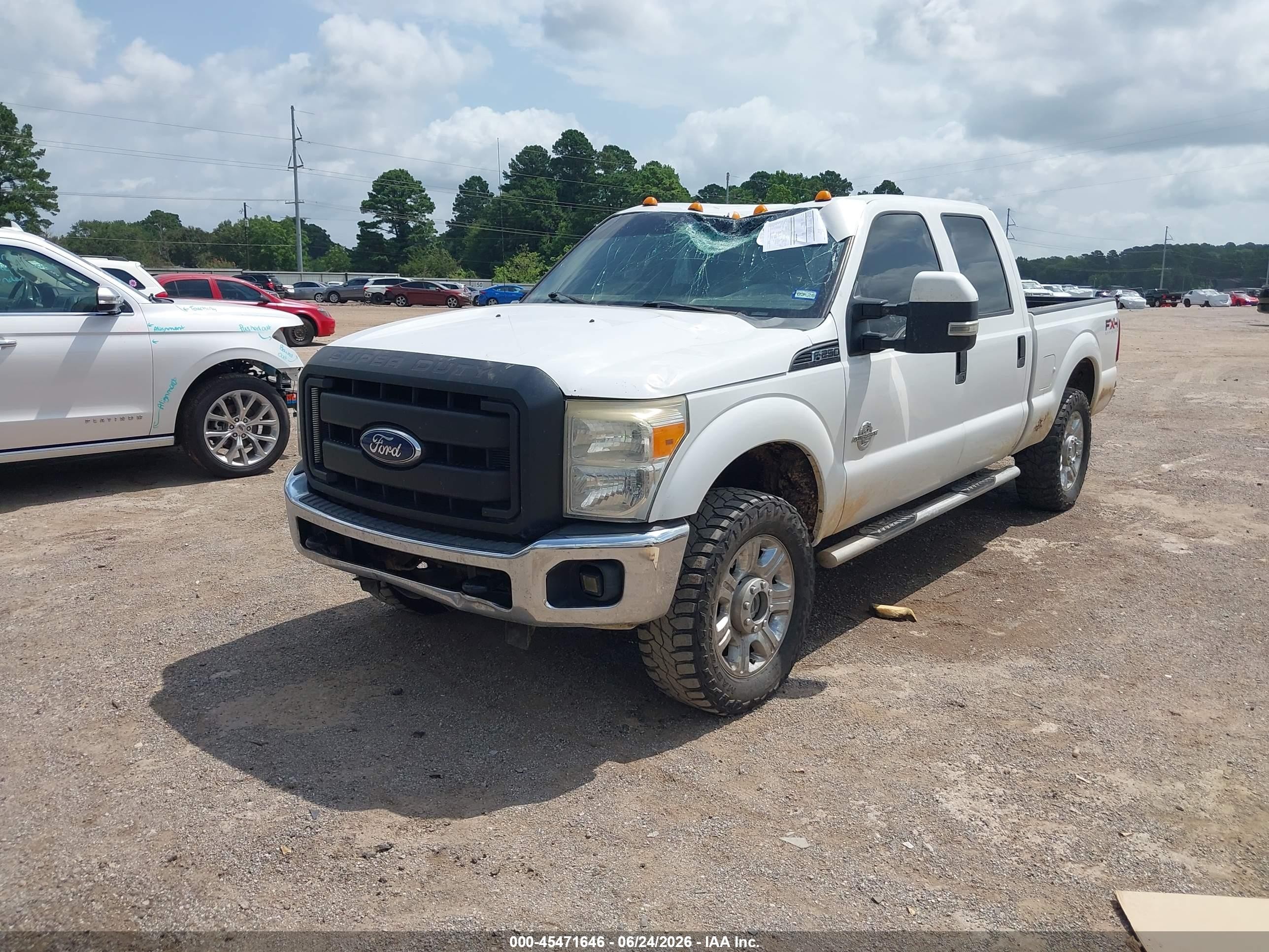 2011 Ford Super Duty F-250 Srw Xl White vin: 1FT7W2BT6BEB87587