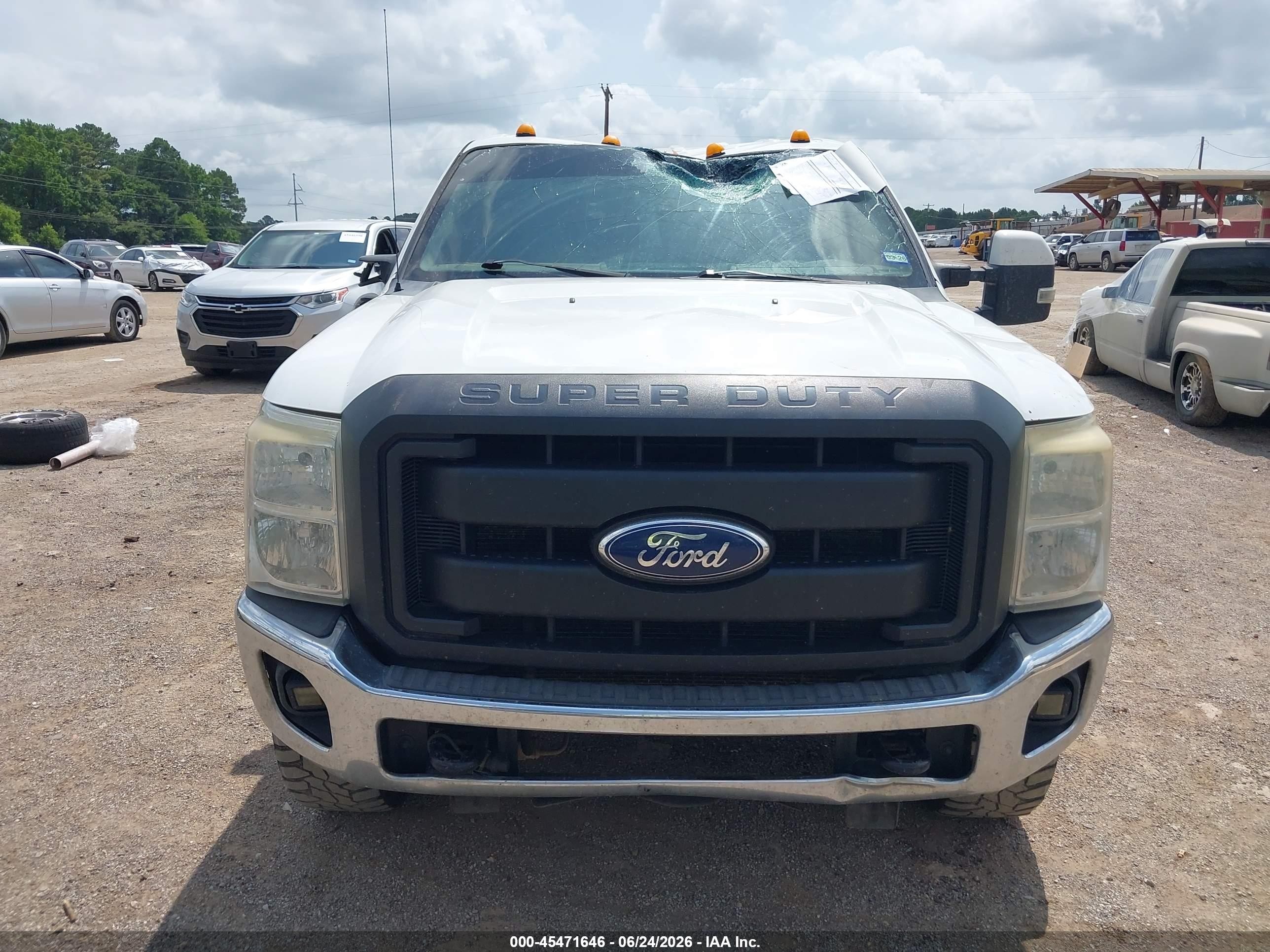 2011 Ford Super Duty F-250 Srw Xl White vin: 1FT7W2BT6BEB87587