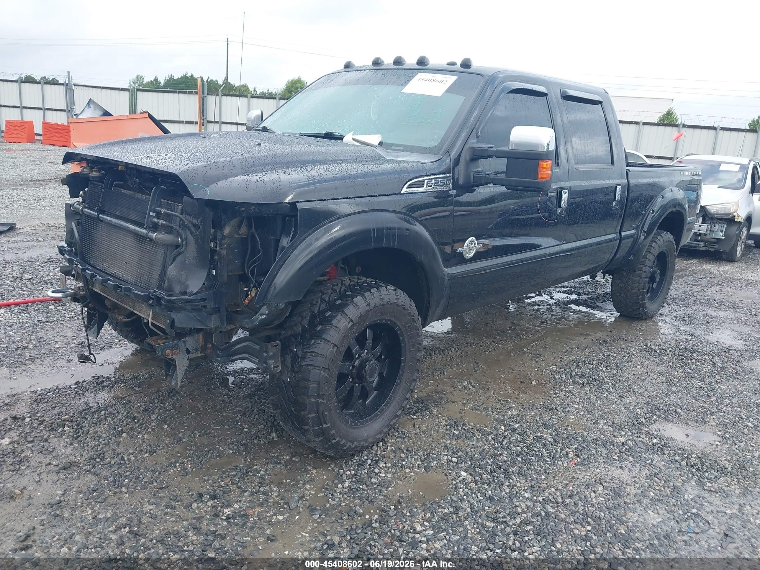 2011 Ford Super Duty F-250 Srw Lariat Black vin: 1FT7W2BT6BEC08891