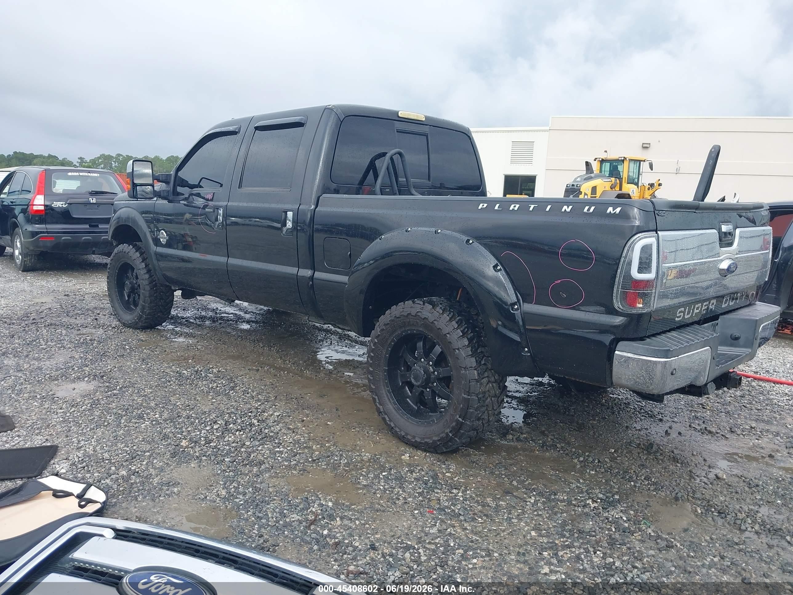 2011 Ford Super Duty F-250 Srw Lariat Black vin: 1FT7W2BT6BEC08891