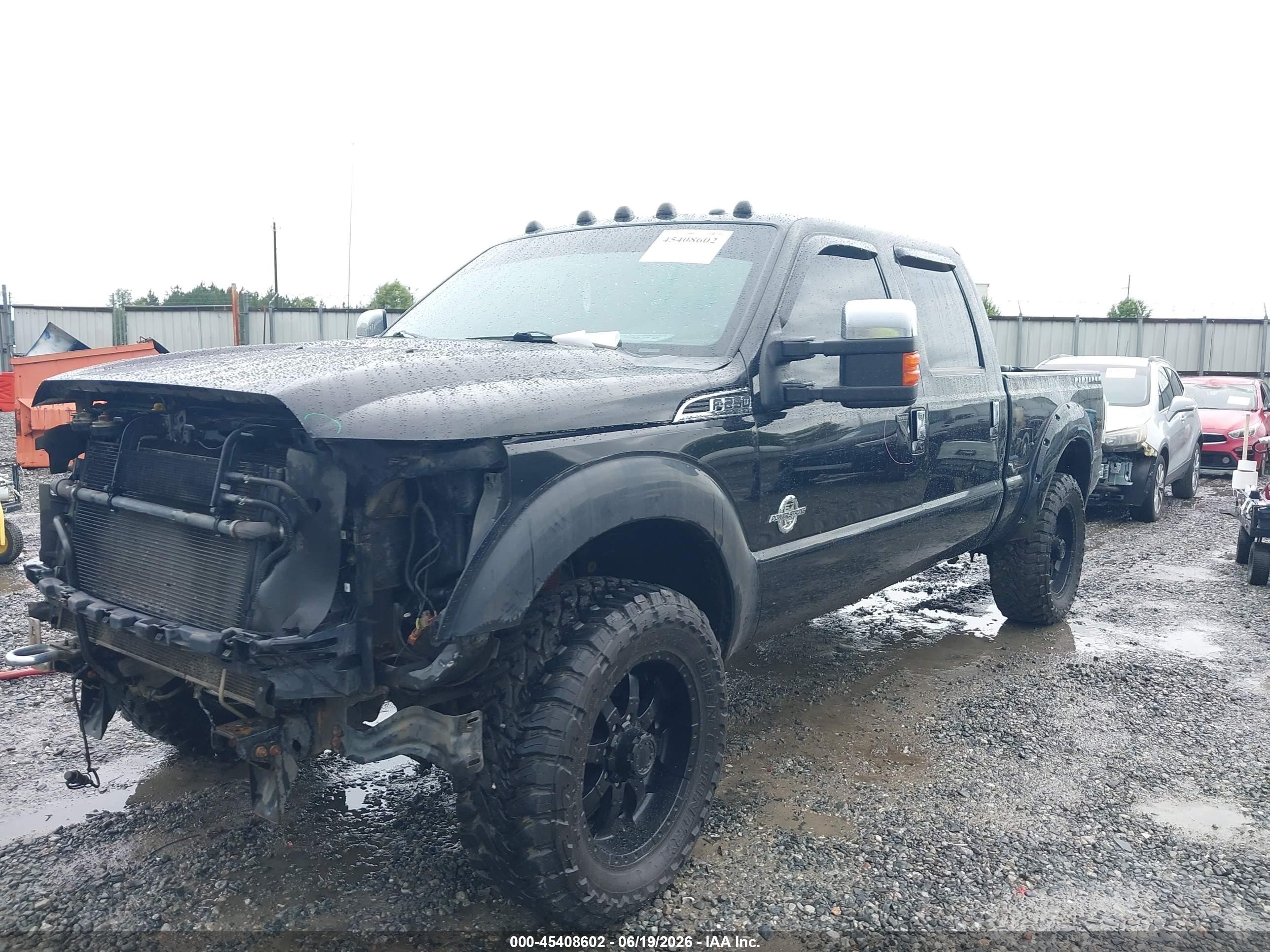 2011 Ford Super Duty F-250 Srw Lariat Black vin: 1FT7W2BT6BEC08891