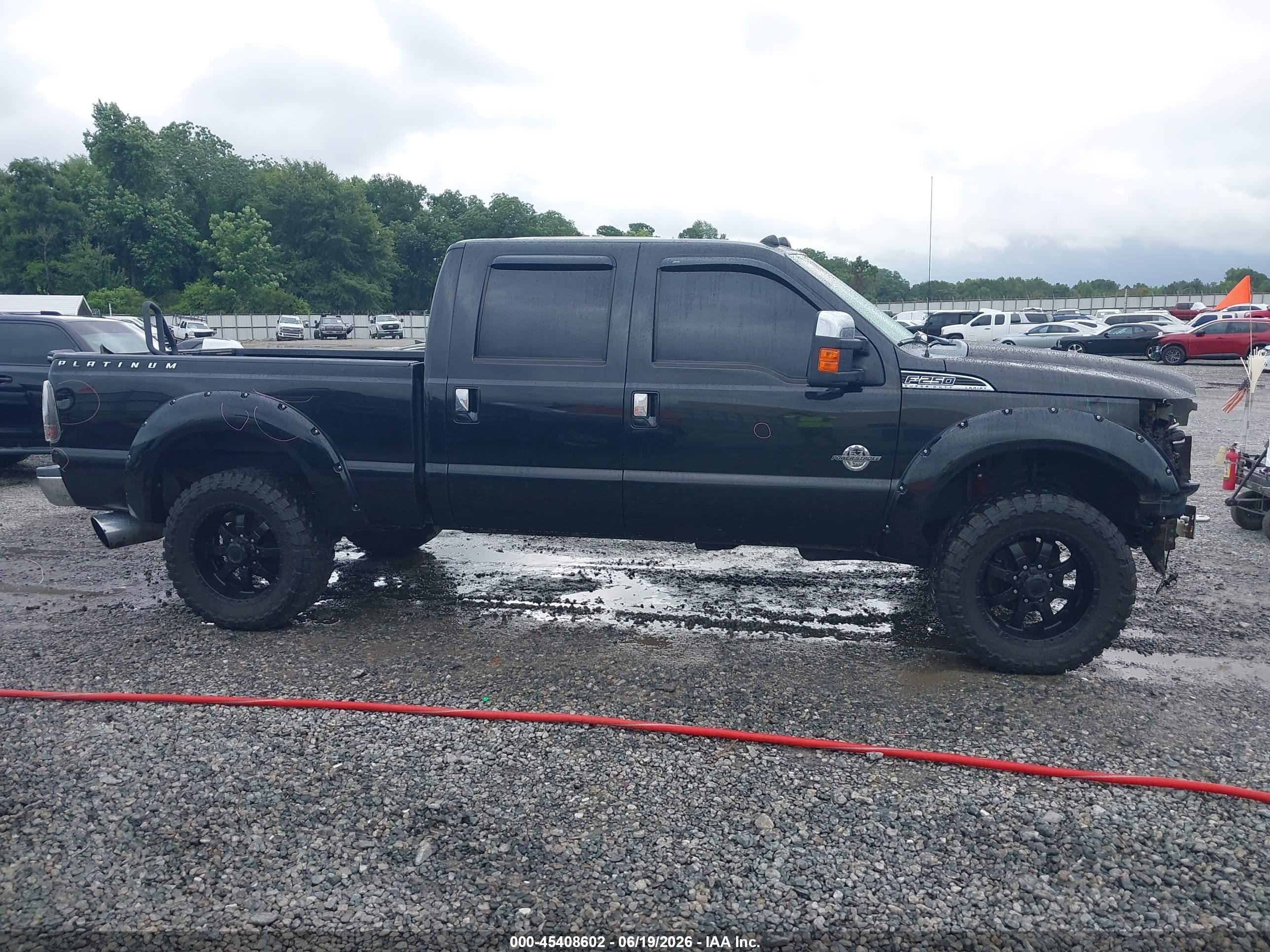 2011 Ford Super Duty F-250 Srw Lariat Black vin: 1FT7W2BT6BEC08891