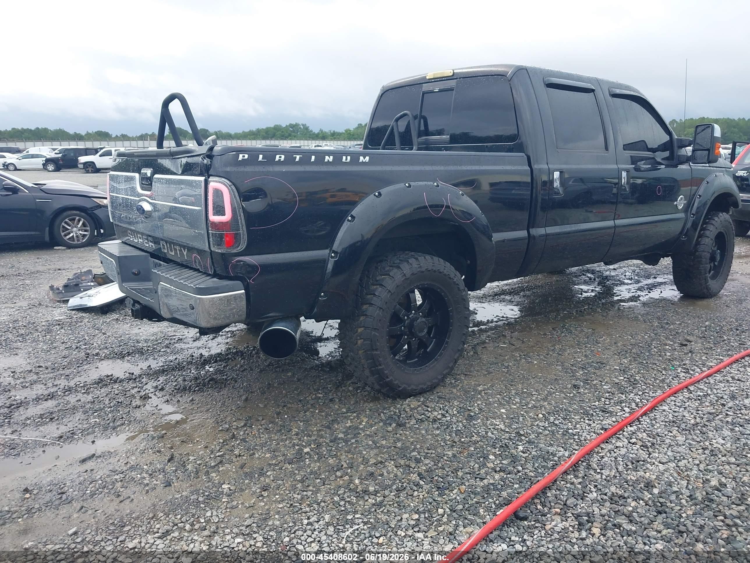 2011 Ford Super Duty F-250 Srw Lariat Black vin: 1FT7W2BT6BEC08891