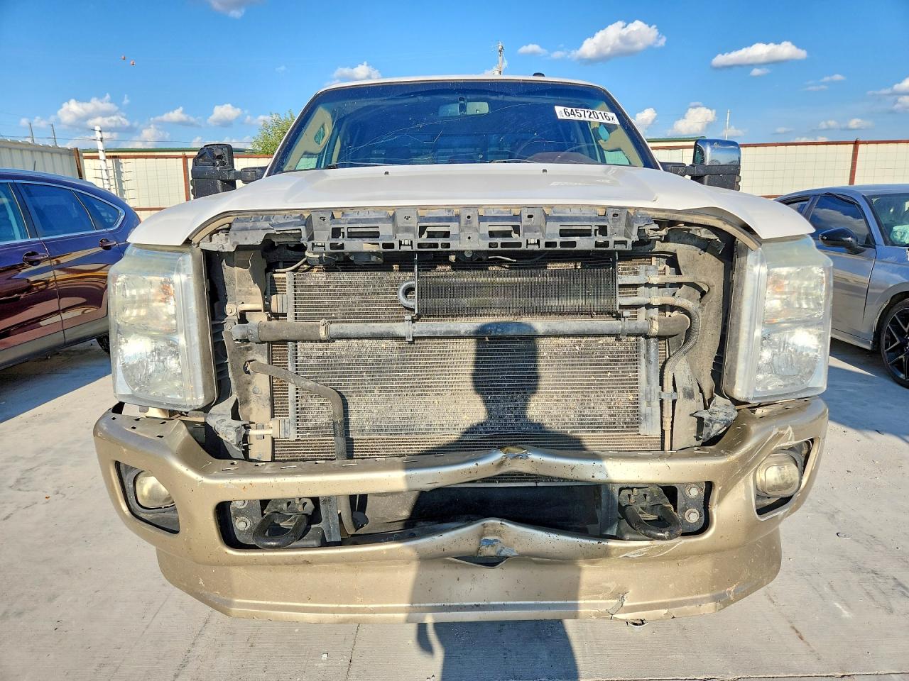 2012 Ford F250 Super Duty White vin: 1FT7W2BT6CEB06069