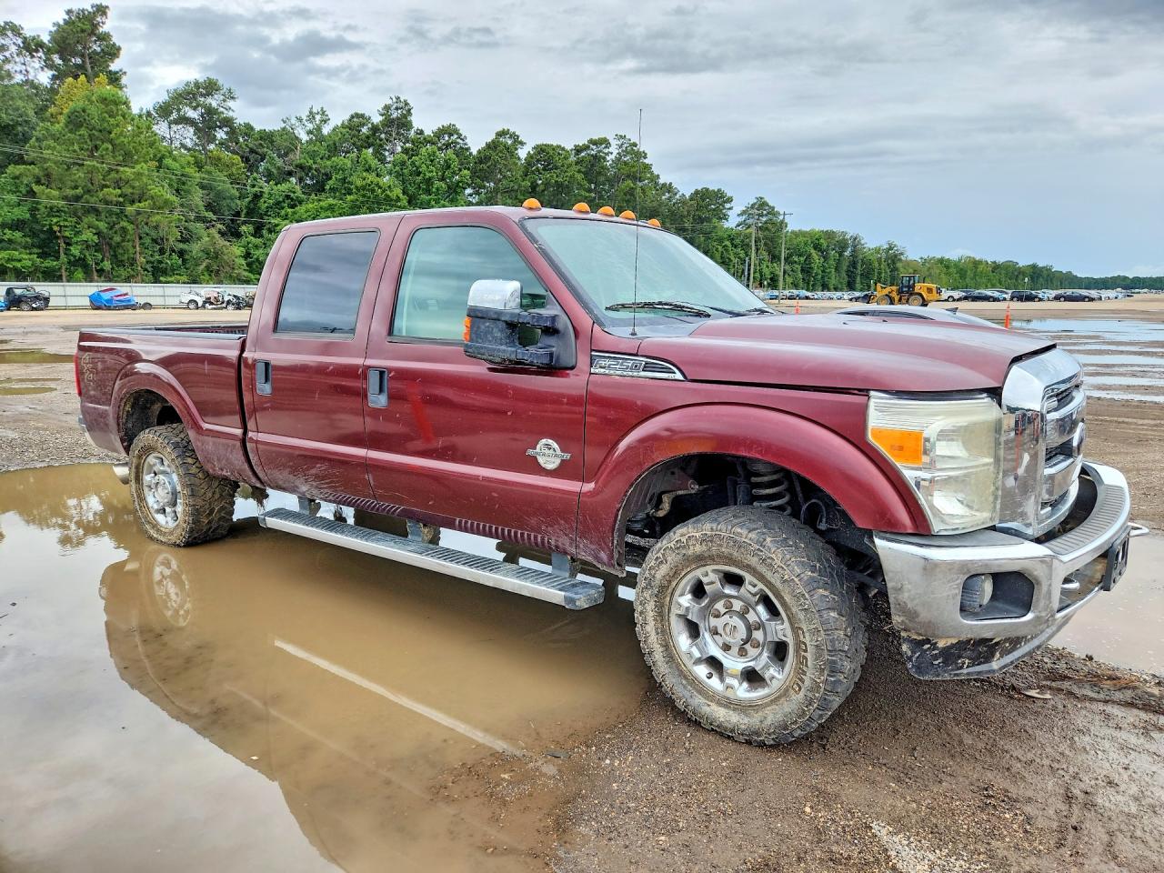 2012 Ford F250 Super Duty Maroon vin: 1FT7W2BT6CEB32316