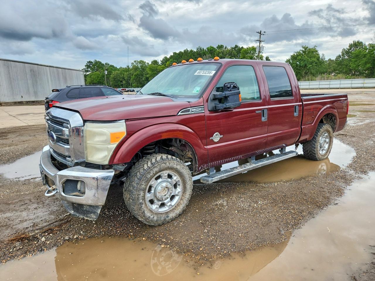 2012 Ford F250 Super Duty Maroon vin: 1FT7W2BT6CEB32316
