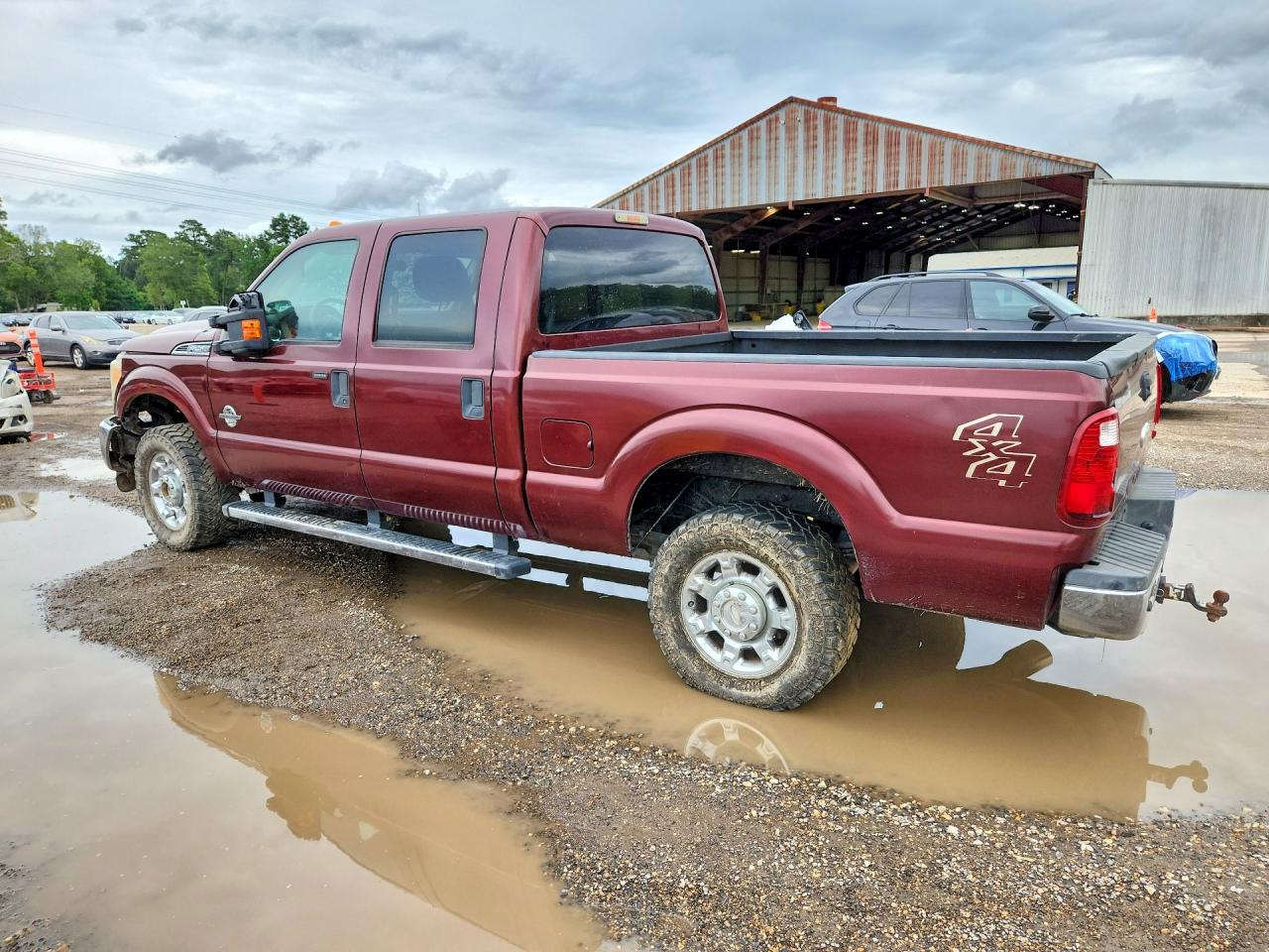 2012 Ford F250 Super Duty Maroon vin: 1FT7W2BT6CEB32316