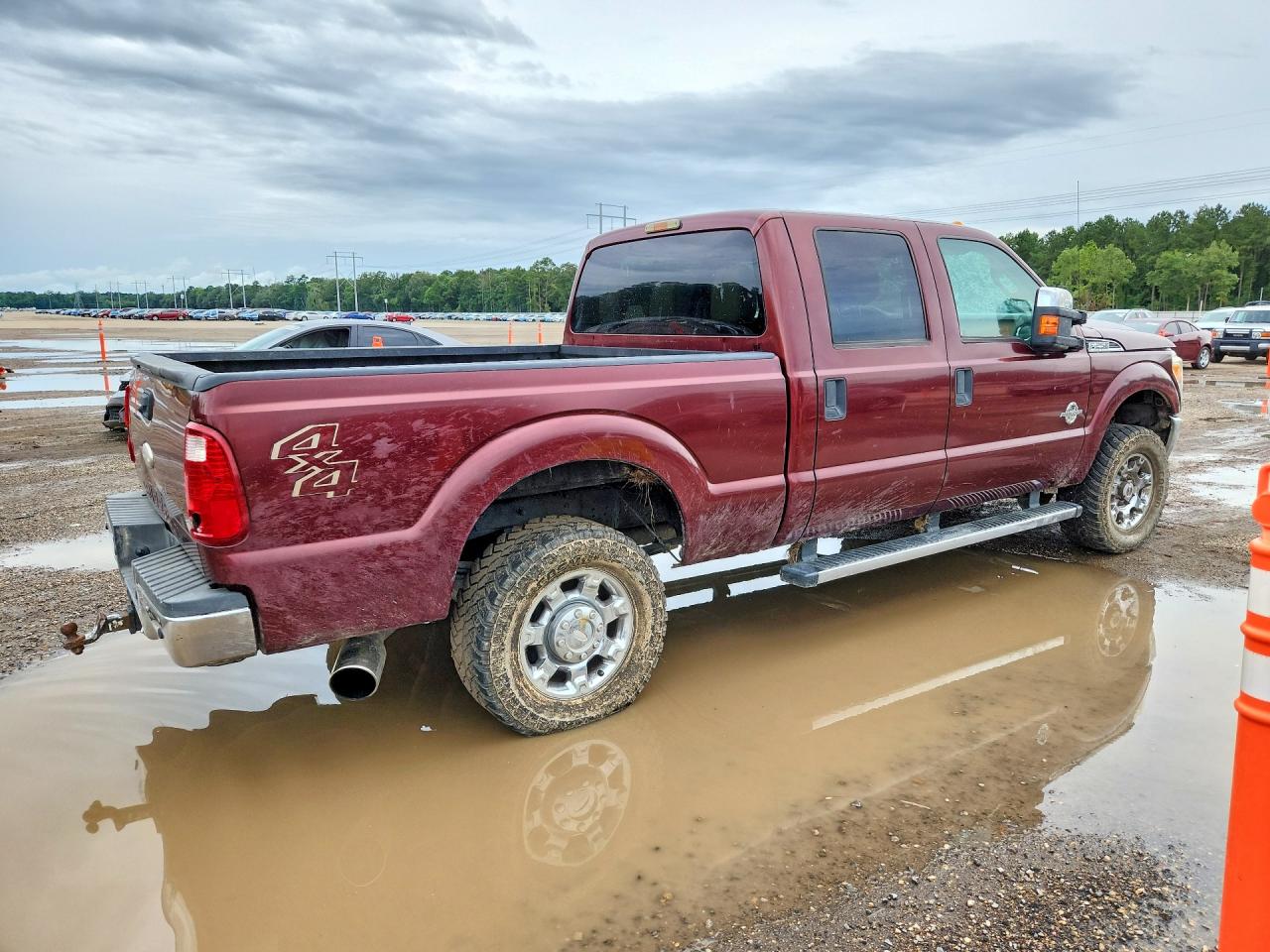 2012 Ford F250 Super Duty Maroon vin: 1FT7W2BT6CEB32316