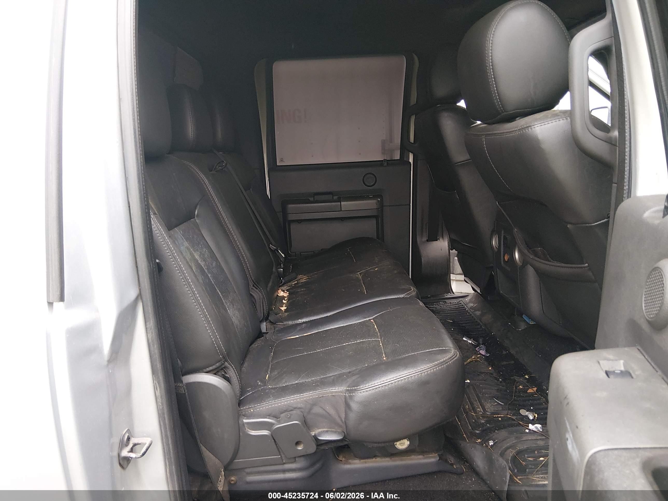 2012 Ford F-250 Lariat White vin: 1FT7W2BT6CEB98719