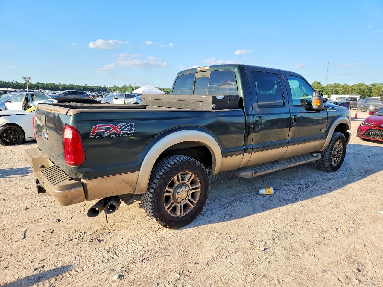 2012 Ford F250 Super Duty Green vin: 1FT7W2BT6CEC04535