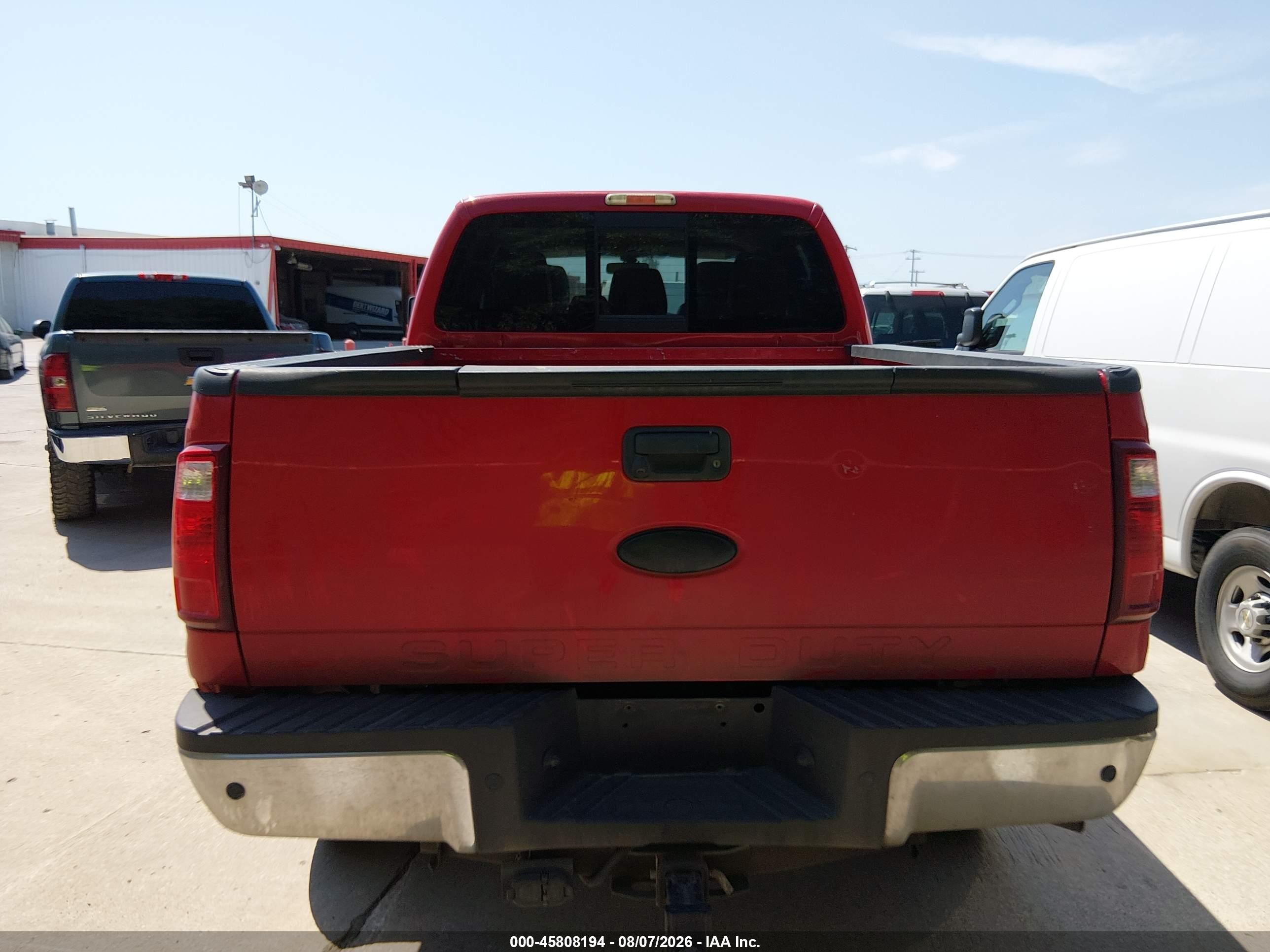 2012 Ford F-250 Lariat Red vin: 1FT7W2BT6CEC09105