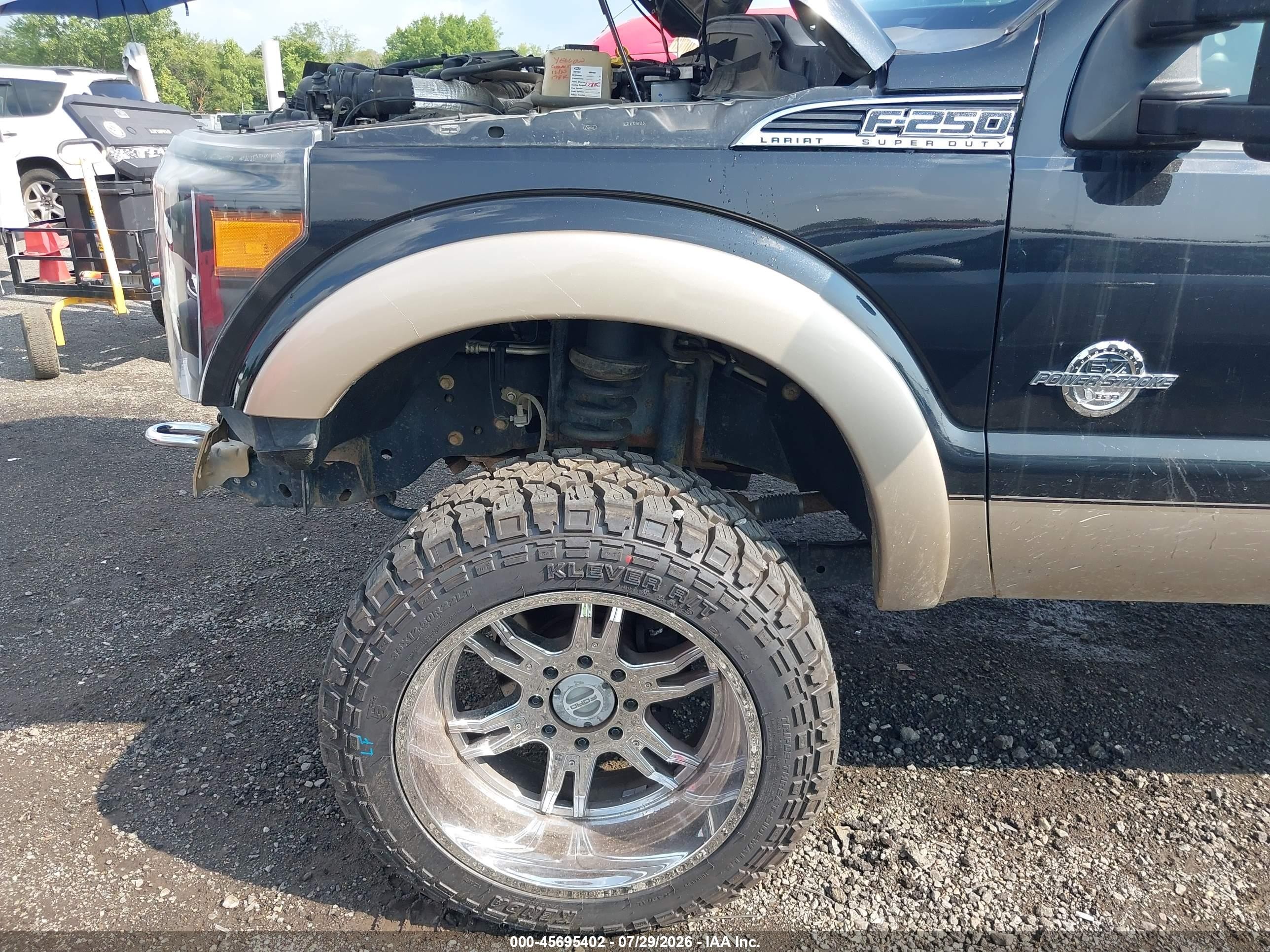 2012 Ford Super Duty F-250 Srw Lariat Черный vin: 1FT7W2BT6CEC80255