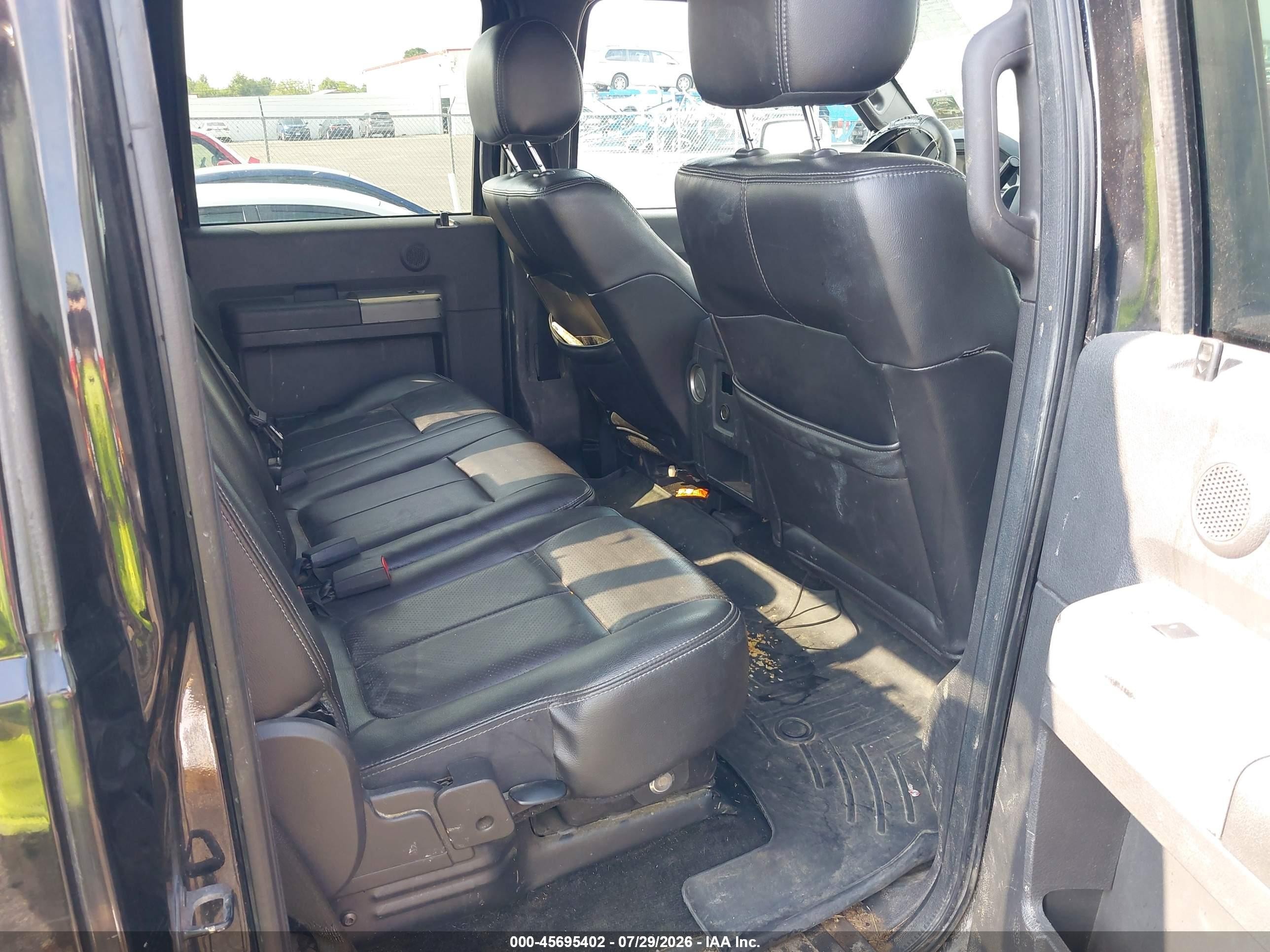 2012 Ford Super Duty F-250 Srw Lariat Черный vin: 1FT7W2BT6CEC80255