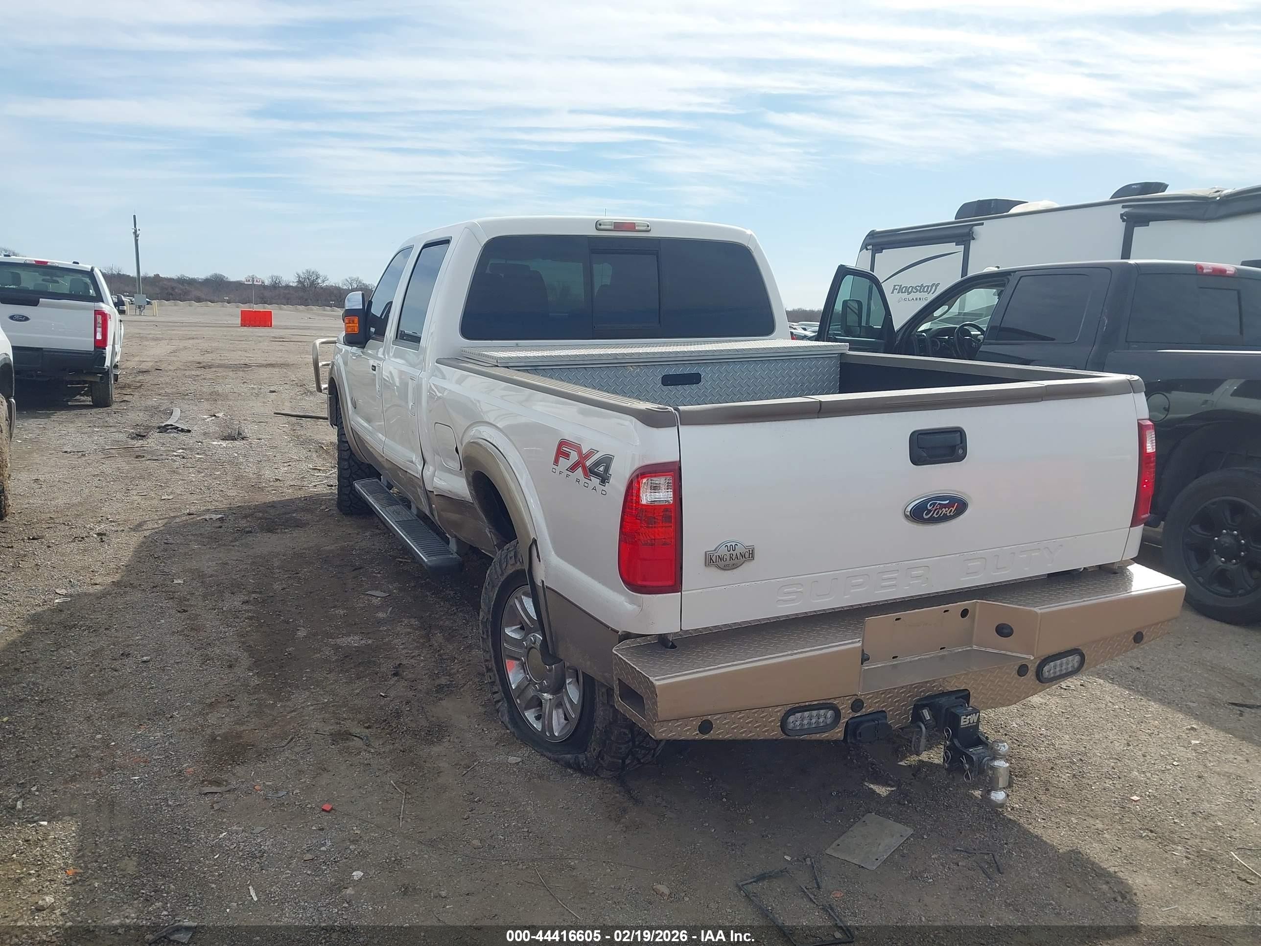 2012 Ford F-250 Lariat Белый vin: 1FT7W2BT6CED06675