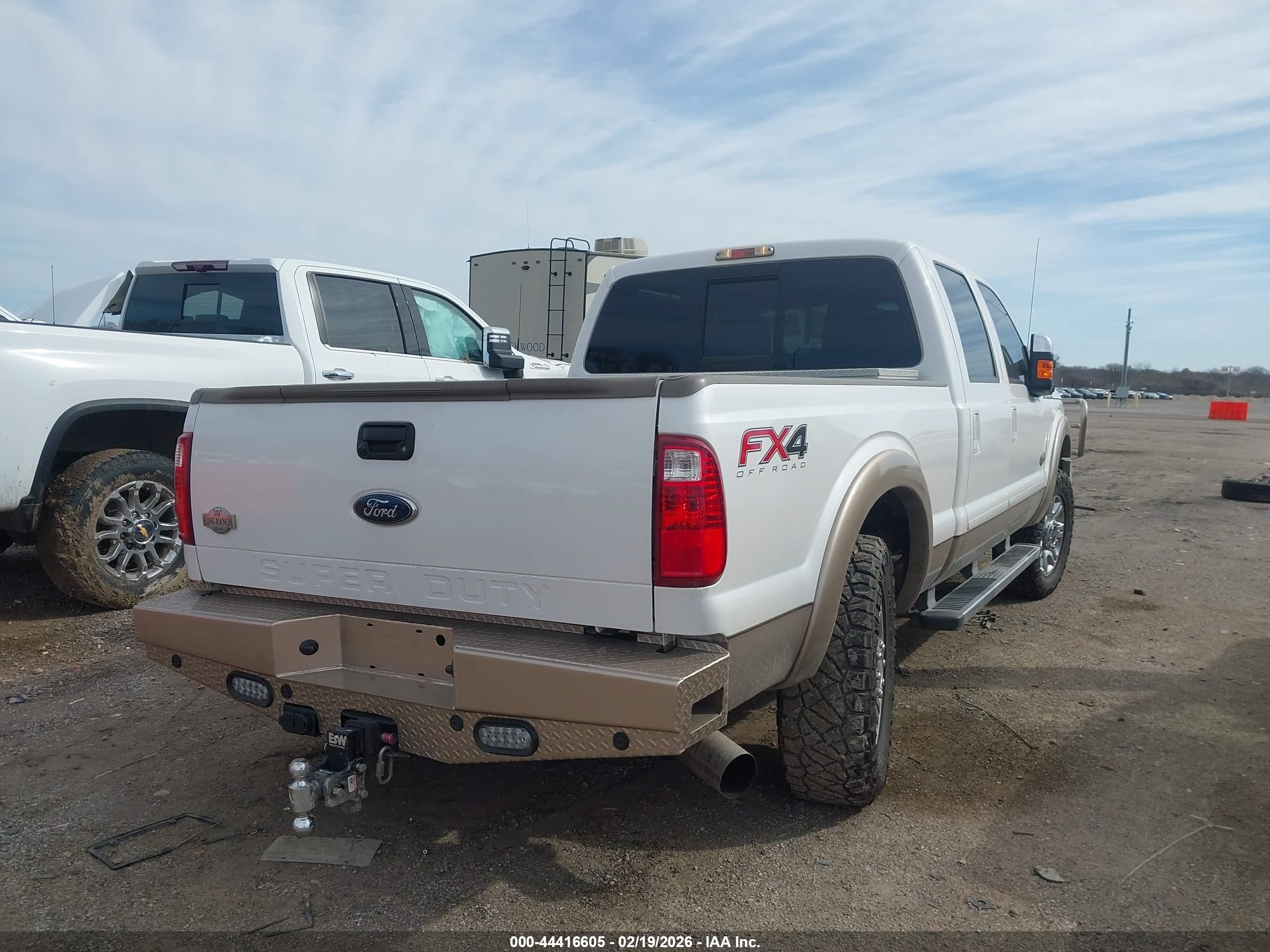 2012 Ford F-250 Lariat Белый vin: 1FT7W2BT6CED06675