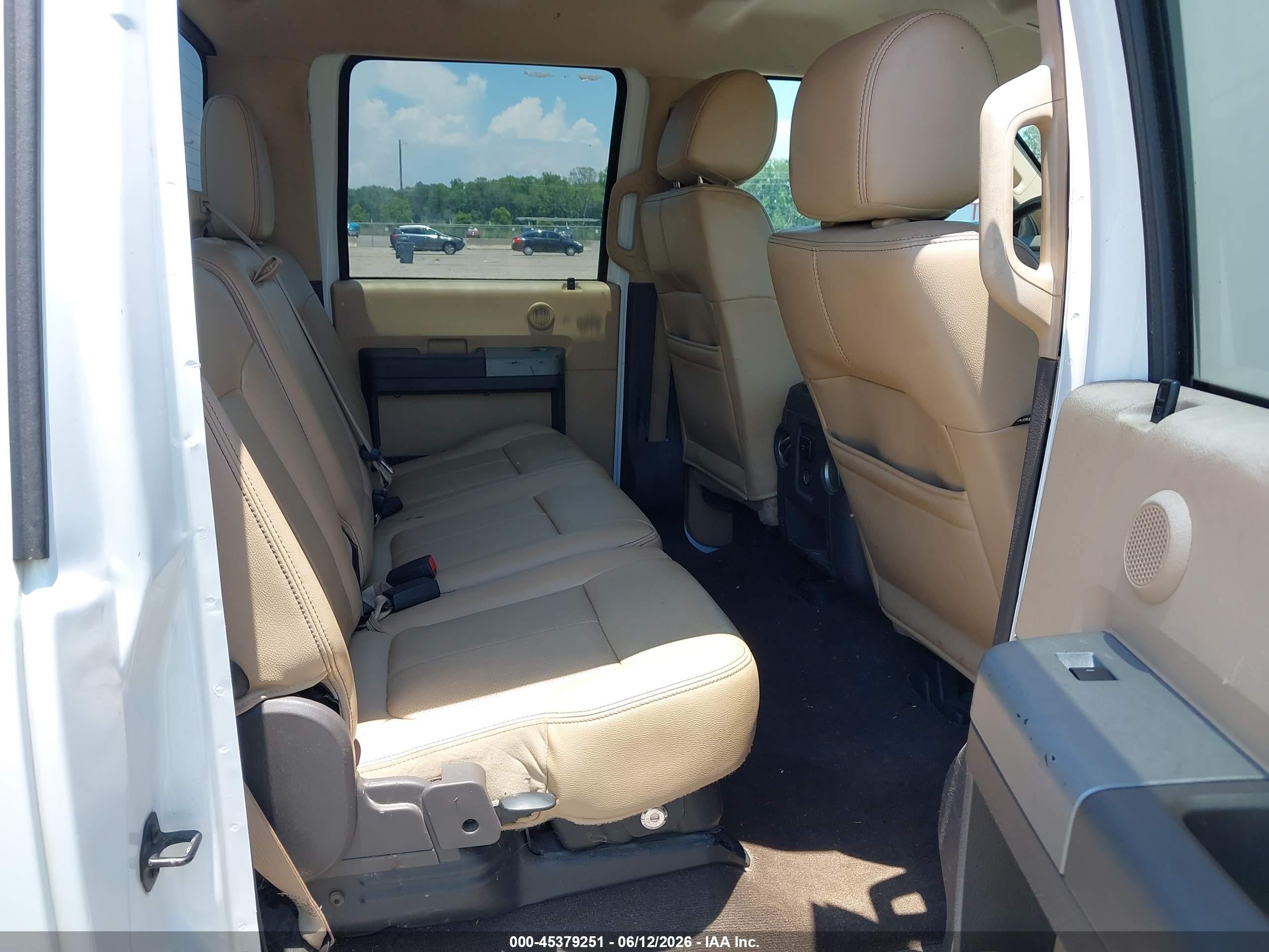 2013 Ford Super Duty F-250 Srw Lariat White vin: 1FT7W2BT6DEB16599