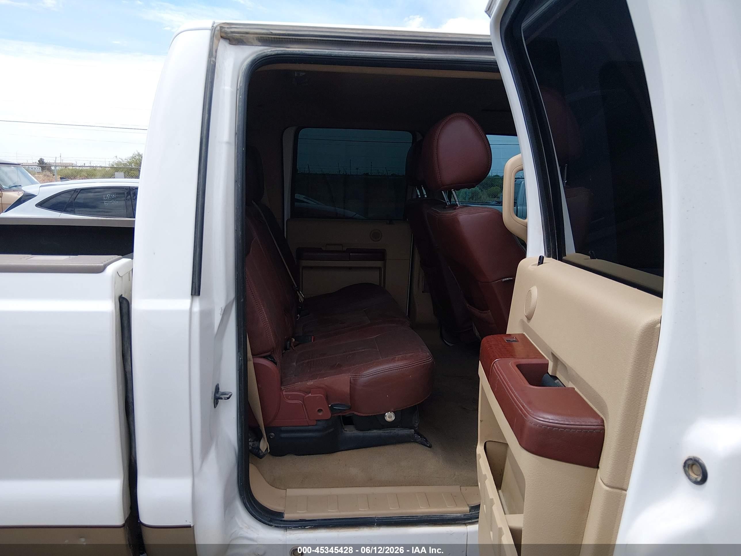 2013 Ford Super Duty F-250 Srw King Ranch Белый vin: 1FT7W2BT6DEB73031