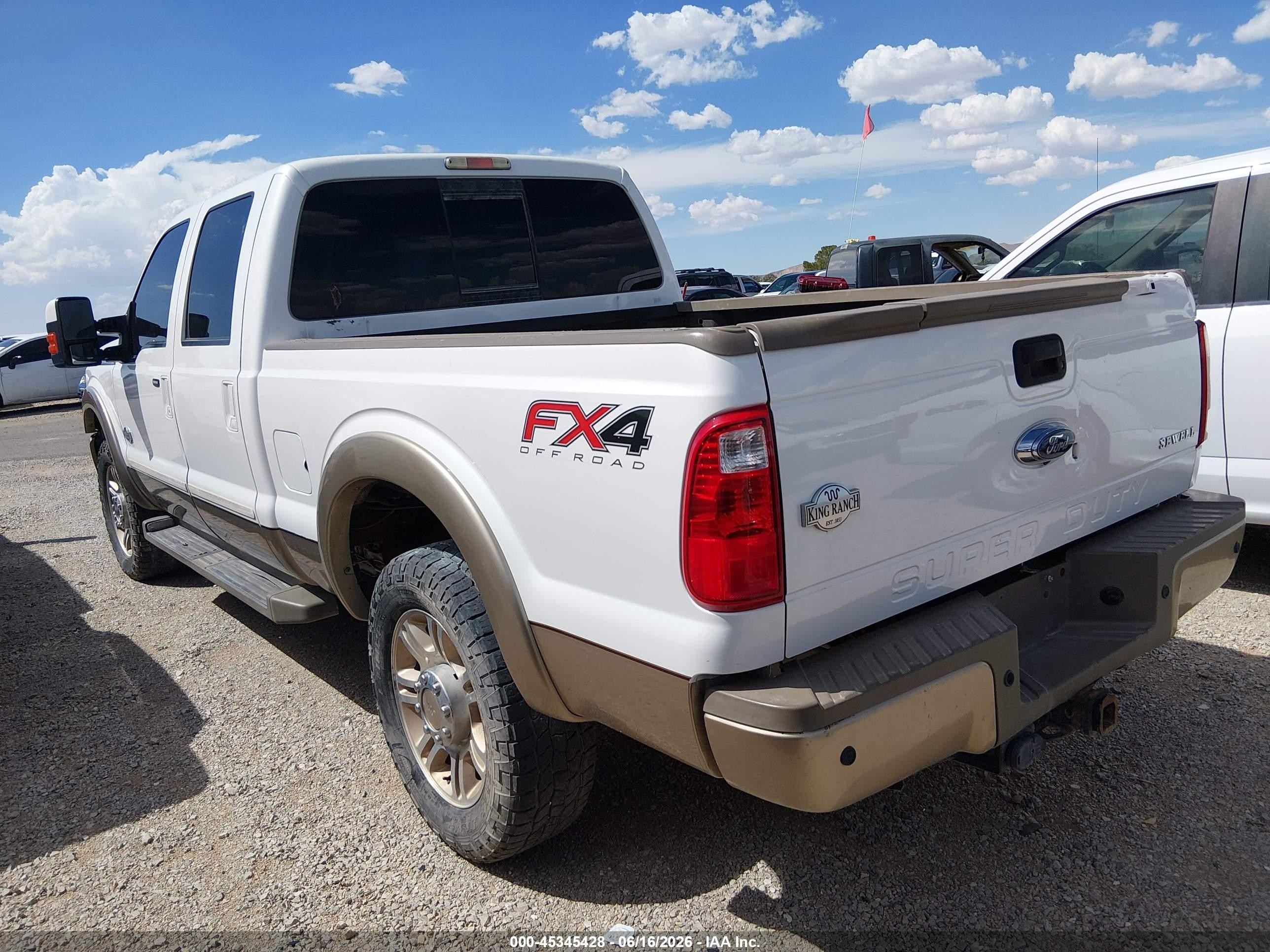 2013 Ford Super Duty F-250 Srw King Ranch Белый vin: 1FT7W2BT6DEB73031