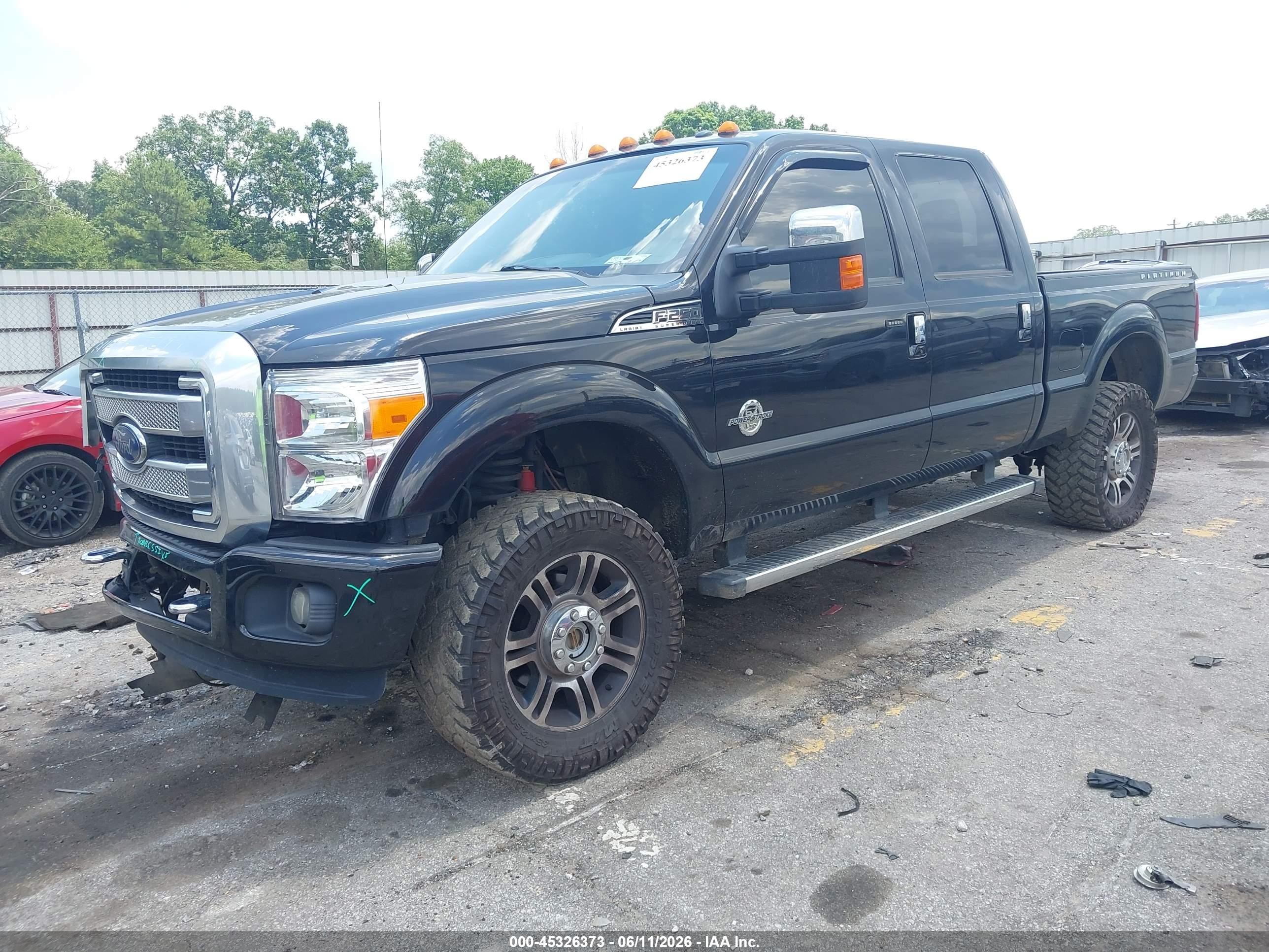 2014 Ford F-250 Lariat Black vin: 1FT7W2BT6EEA19632