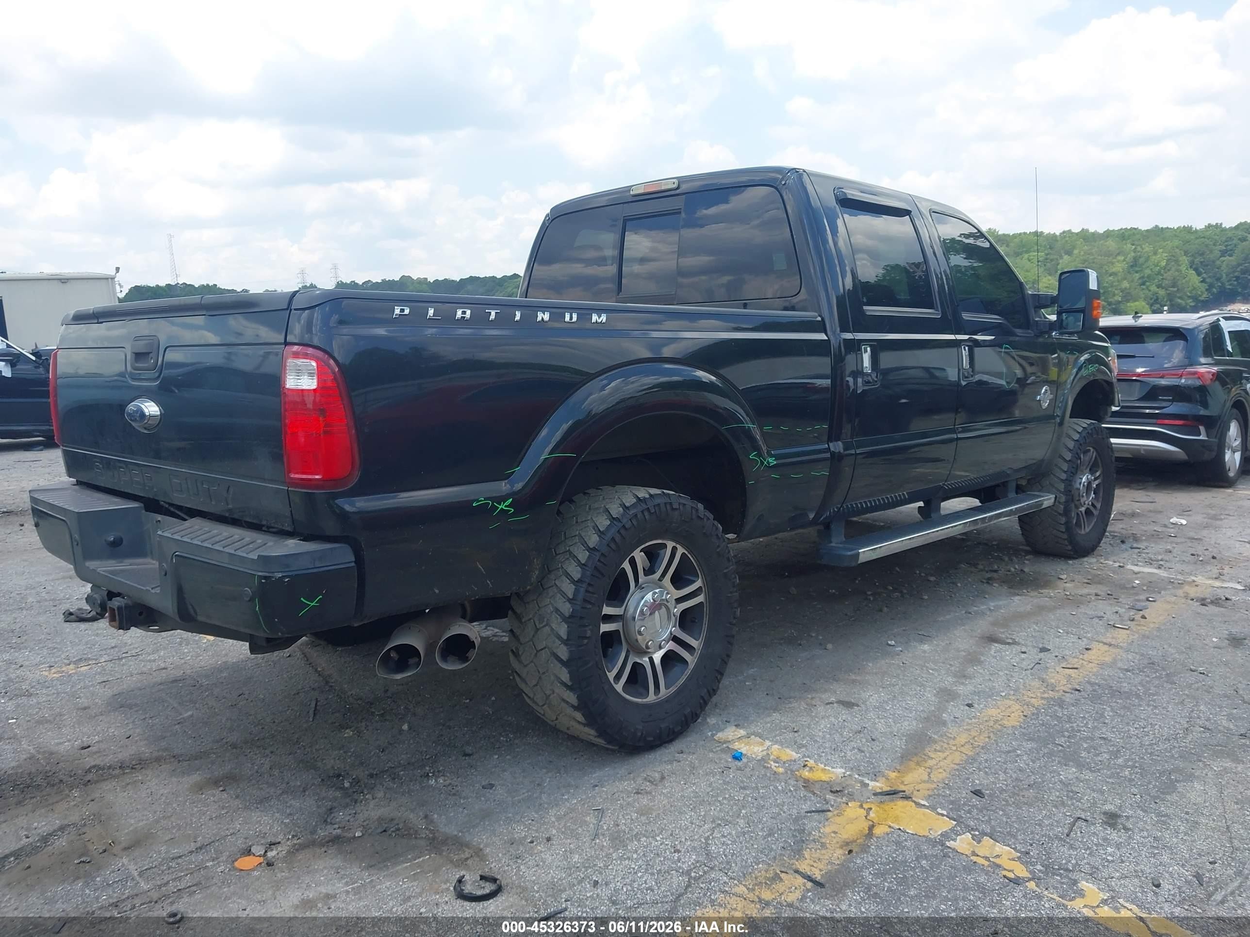 2014 Ford F-250 Lariat Black vin: 1FT7W2BT6EEA19632