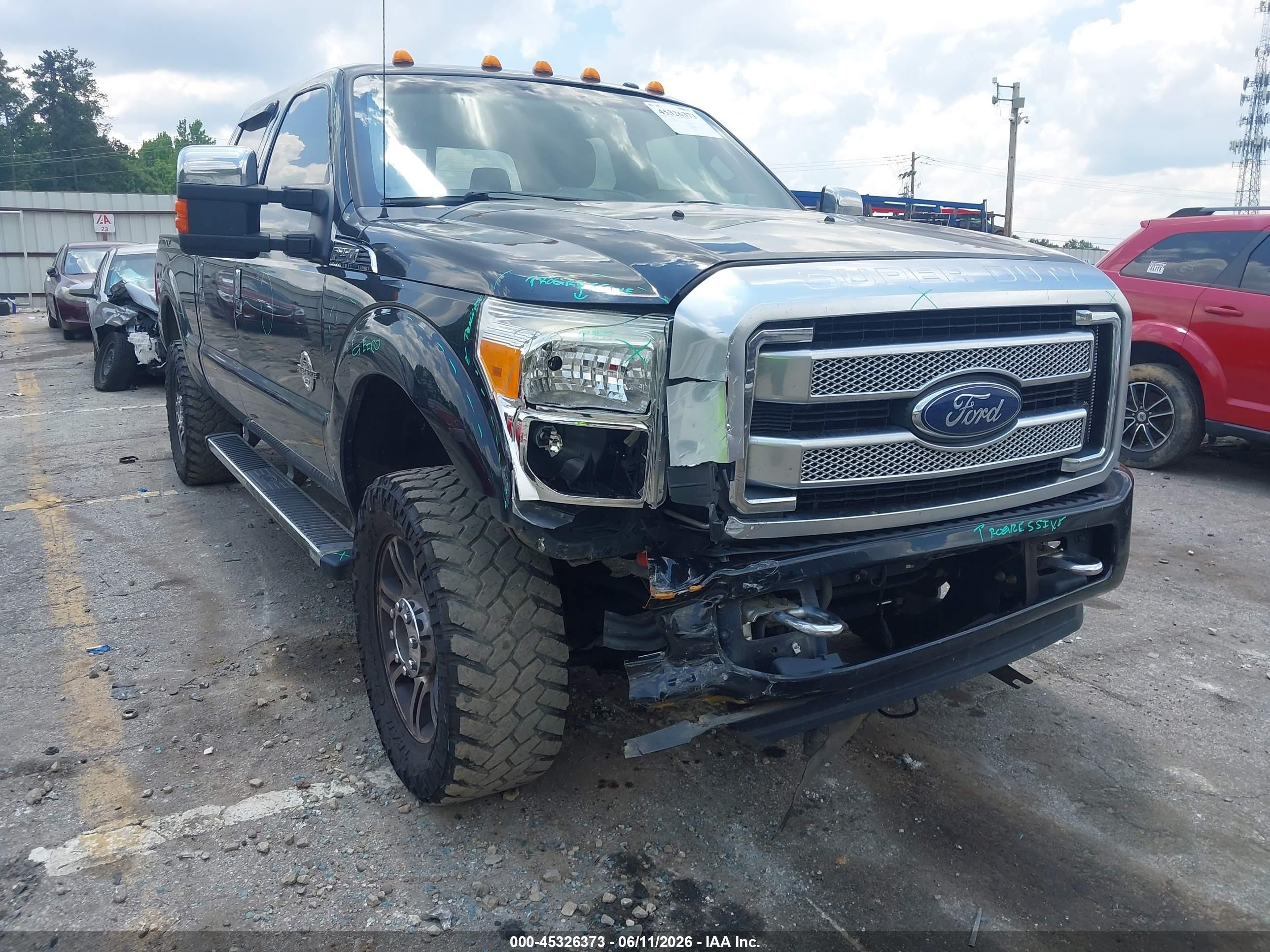 2014 Ford F-250 Lariat Black vin: 1FT7W2BT6EEA19632