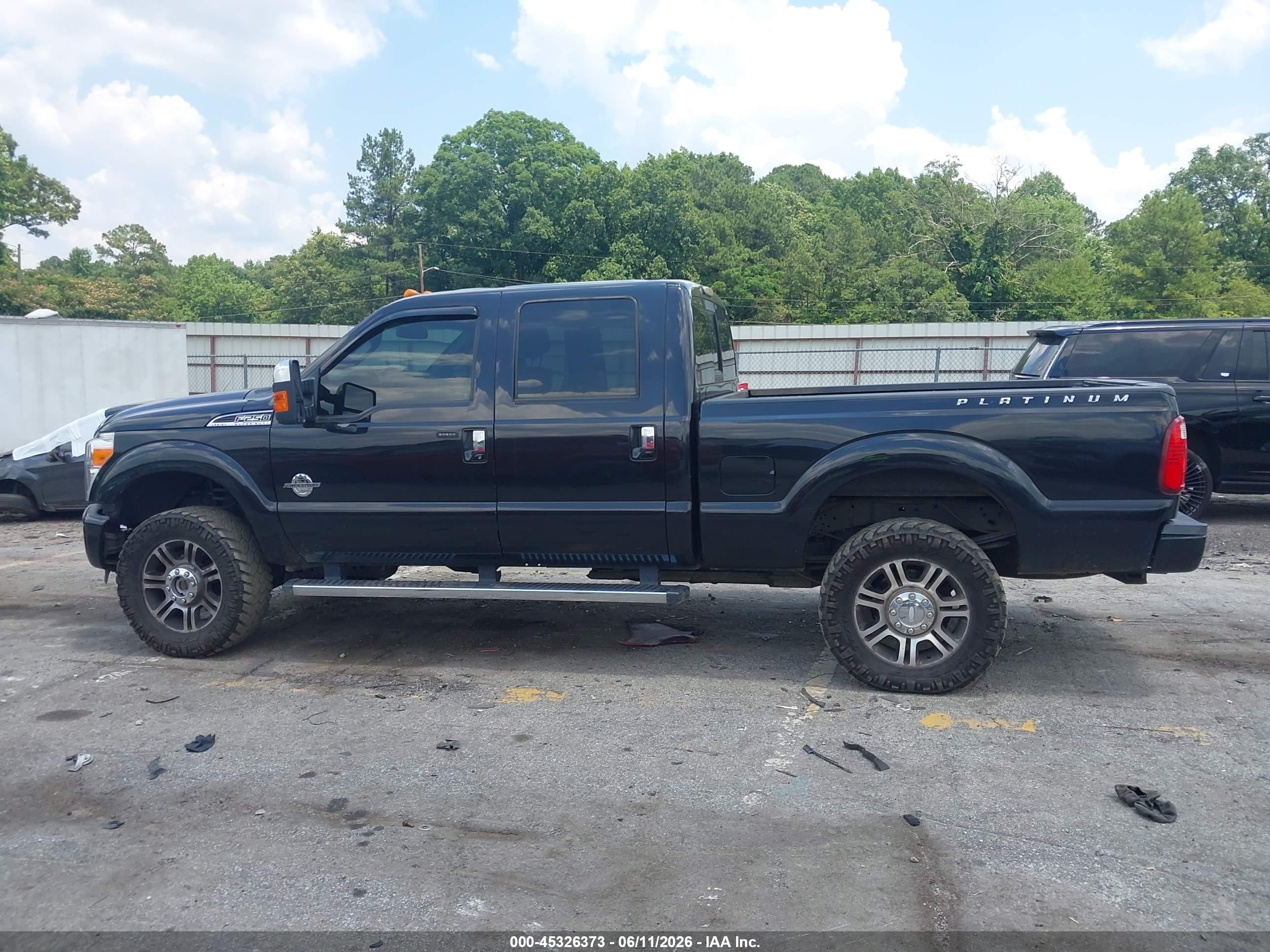 2014 Ford F-250 Lariat Black vin: 1FT7W2BT6EEA19632