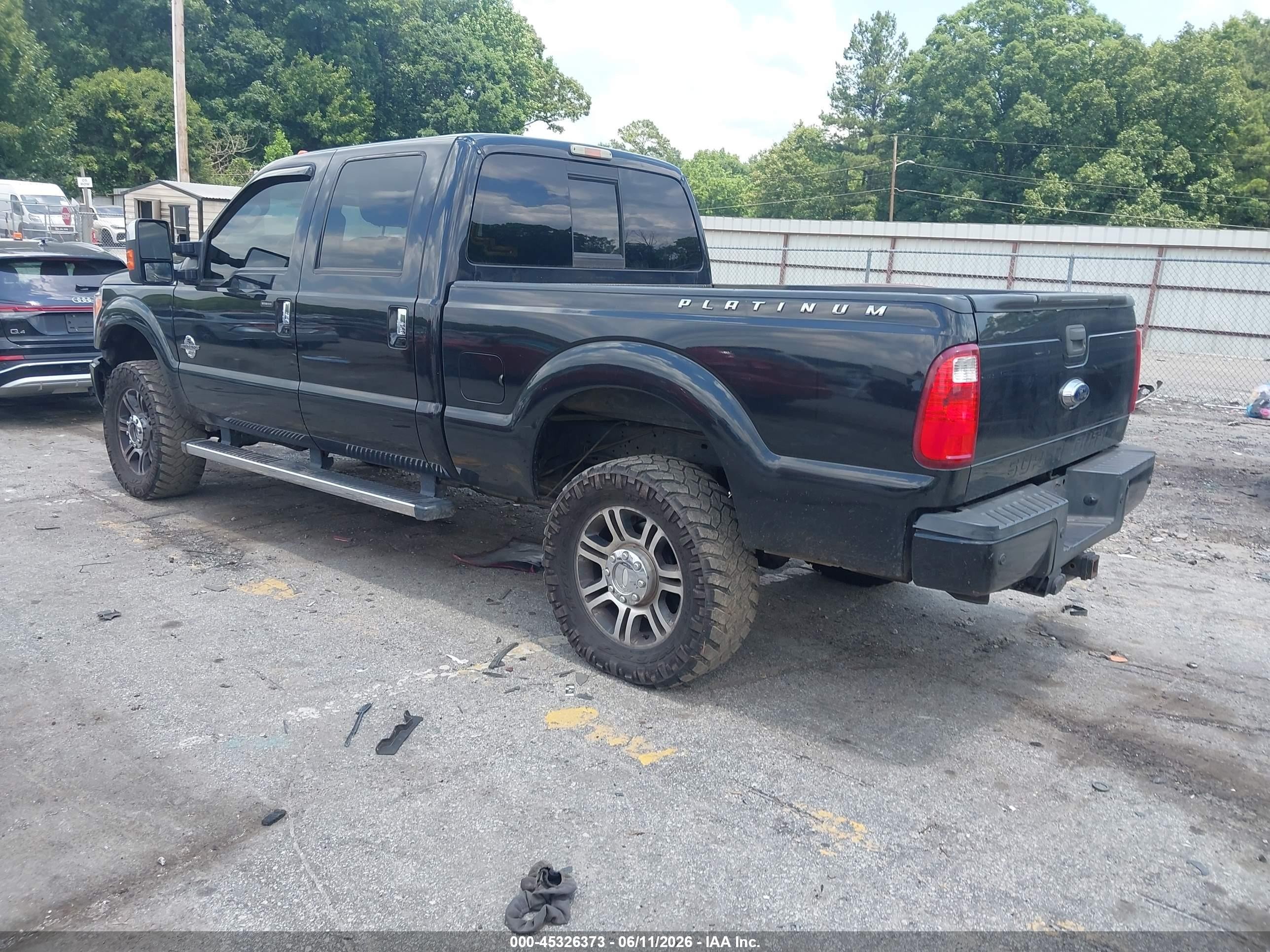 2014 Ford F-250 Lariat Black vin: 1FT7W2BT6EEA19632