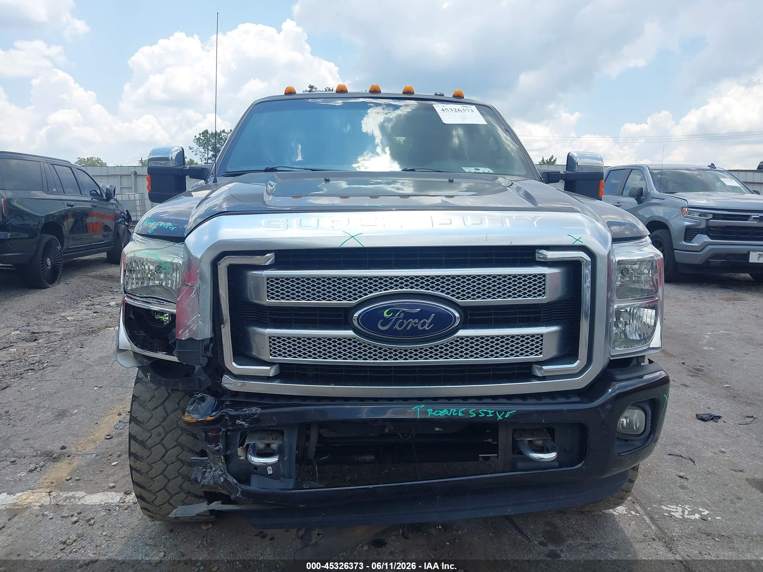 2014 Ford F-250 Lariat Black vin: 1FT7W2BT6EEA19632