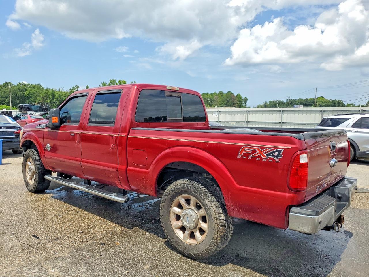2014 Ford F250 Super Duty Burgundy vin: 1FT7W2BT6EEA89387