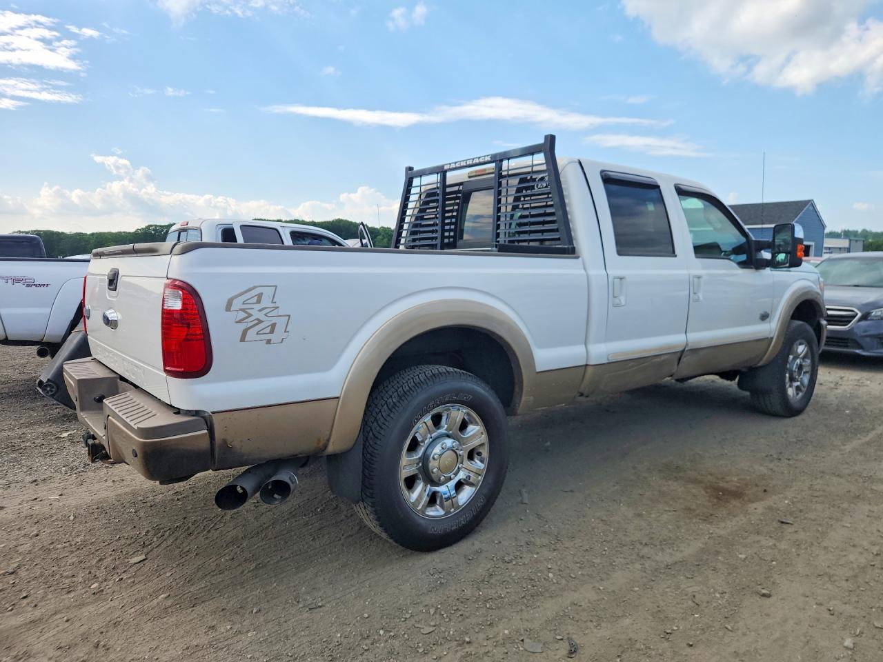 2014 Ford F250 Super Duty White vin: 1FT7W2BT6EEB24722