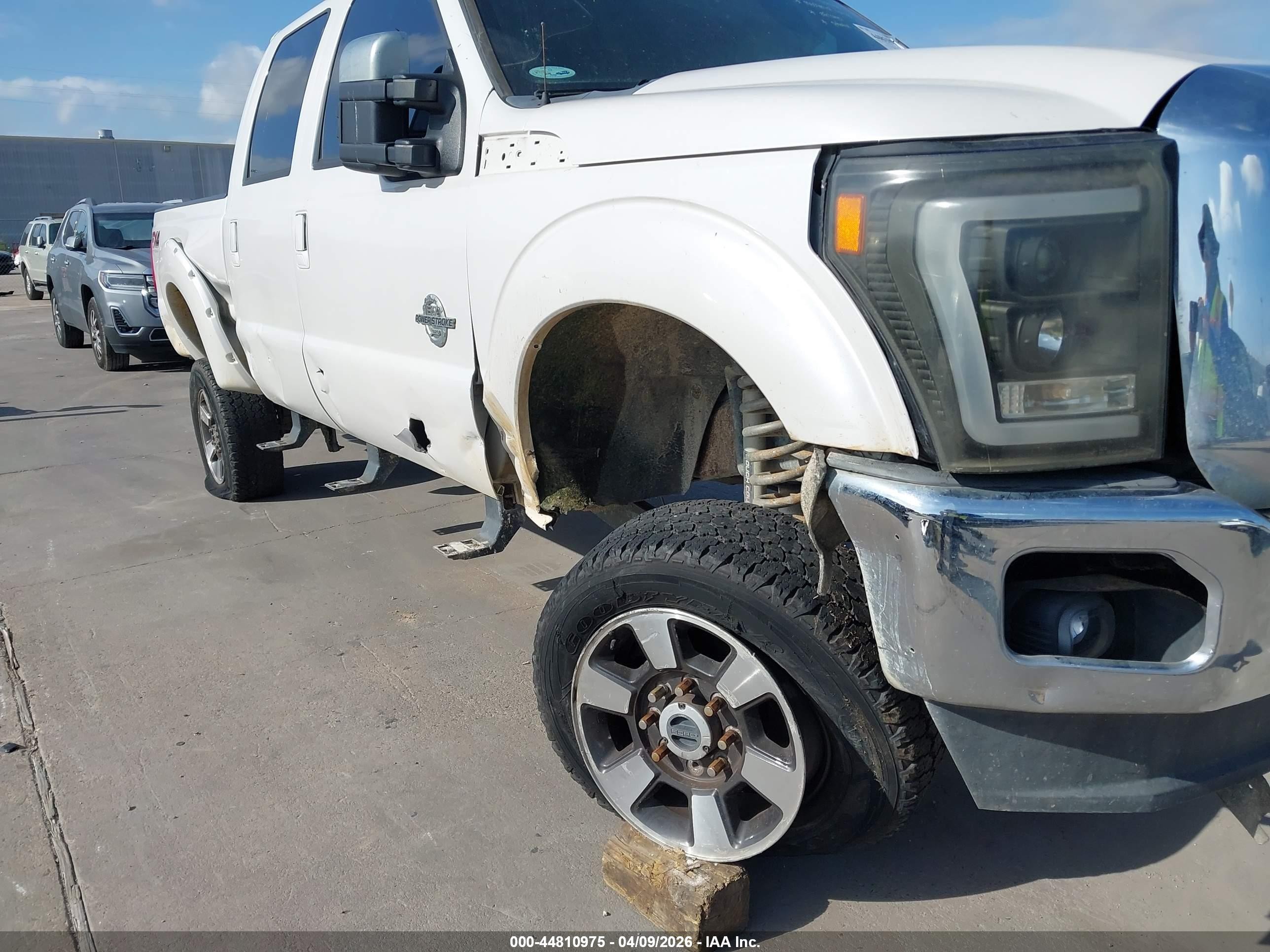 2015 Ford F-250 Lariat White vin: 1FT7W2BT6FEA18448