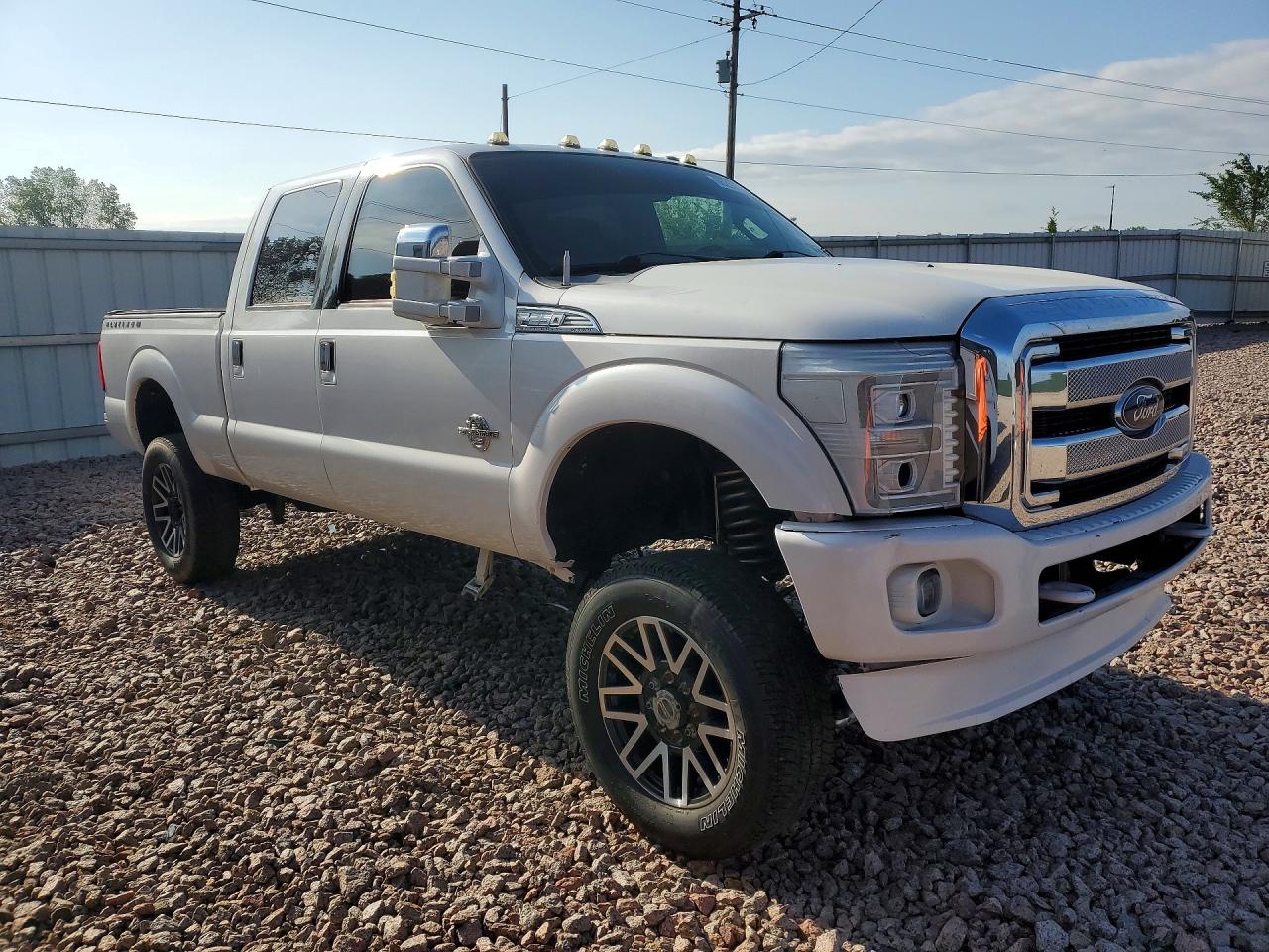 2015 Ford F250 Super Duty White vin: 1FT7W2BT6FEA94185