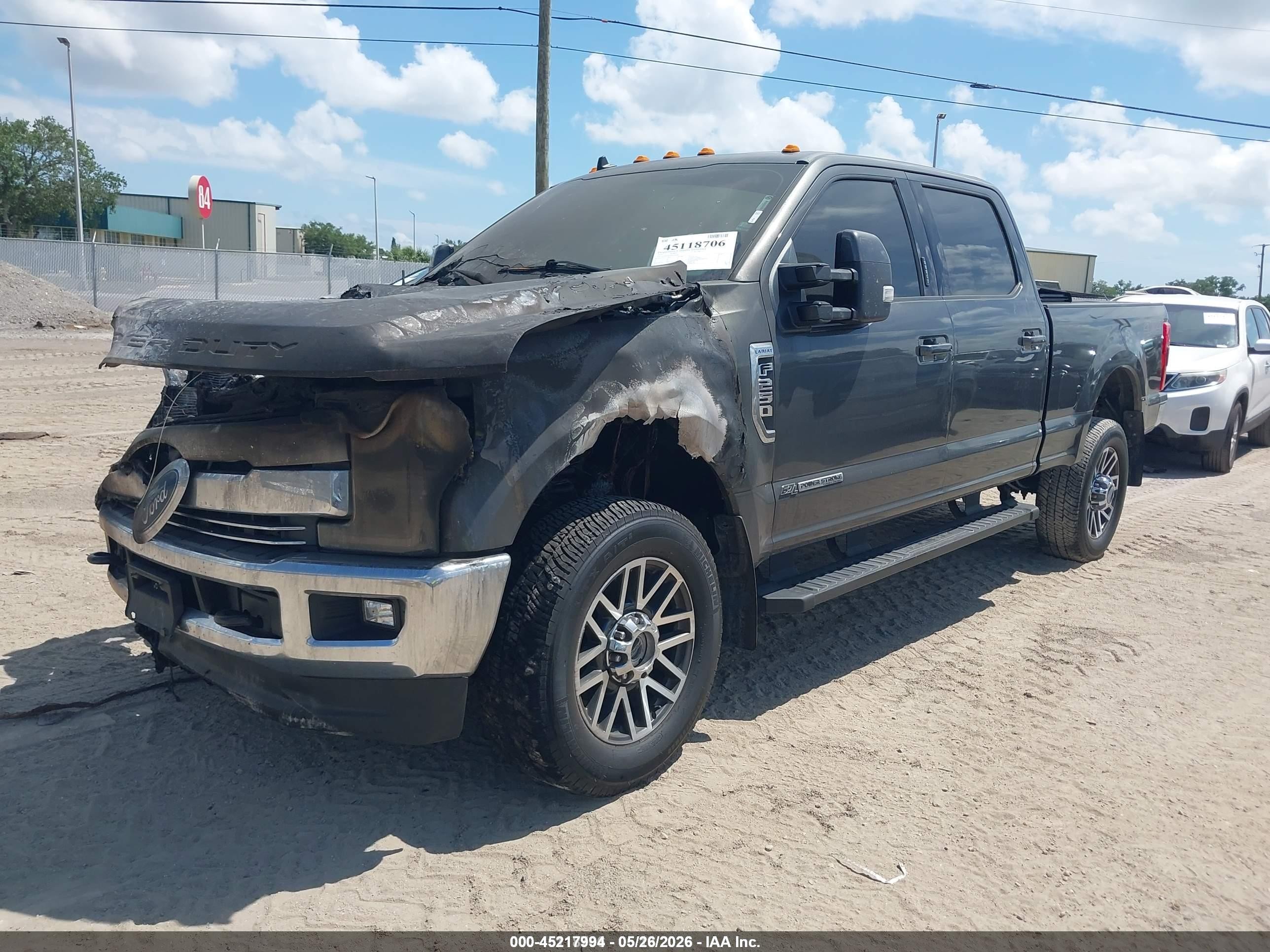2019 Ford F-250 Lariat Gray vin: 1FT7W2BT6KEE52296