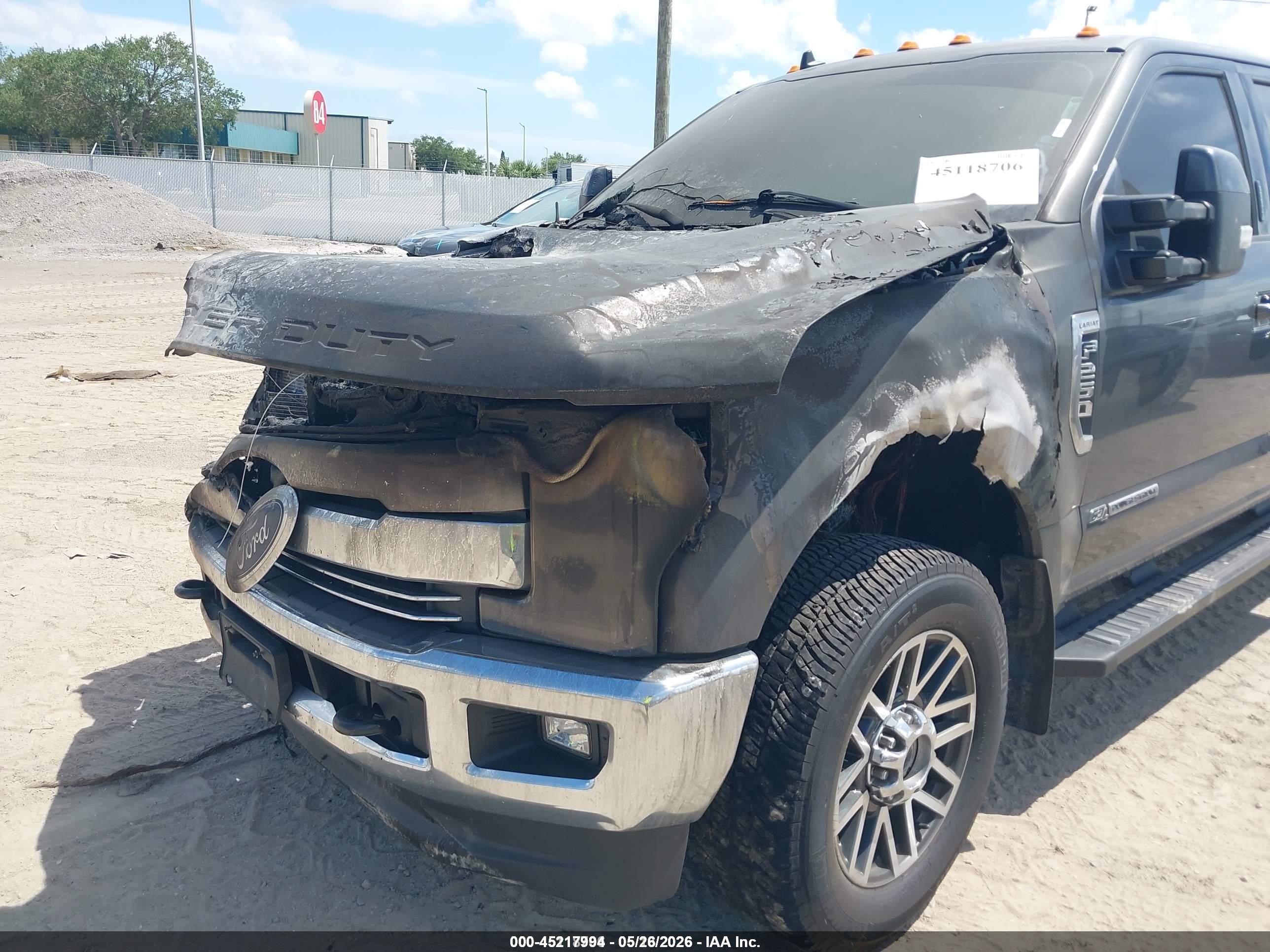 2019 Ford F-250 Lariat Gray vin: 1FT7W2BT6KEE52296