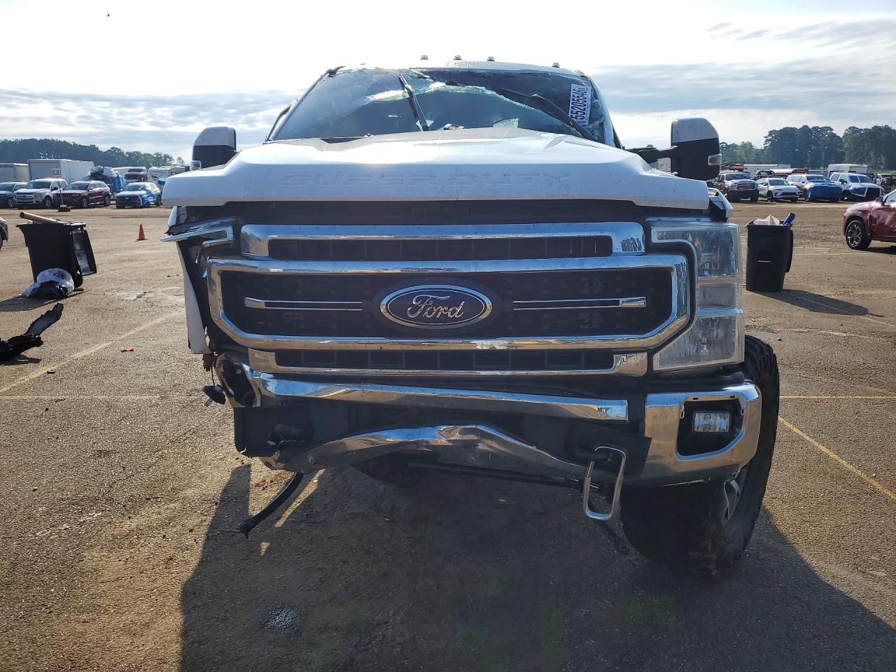 2022 Ford F250 Super Duty White vin: 1FT7W2BT6NEF81398